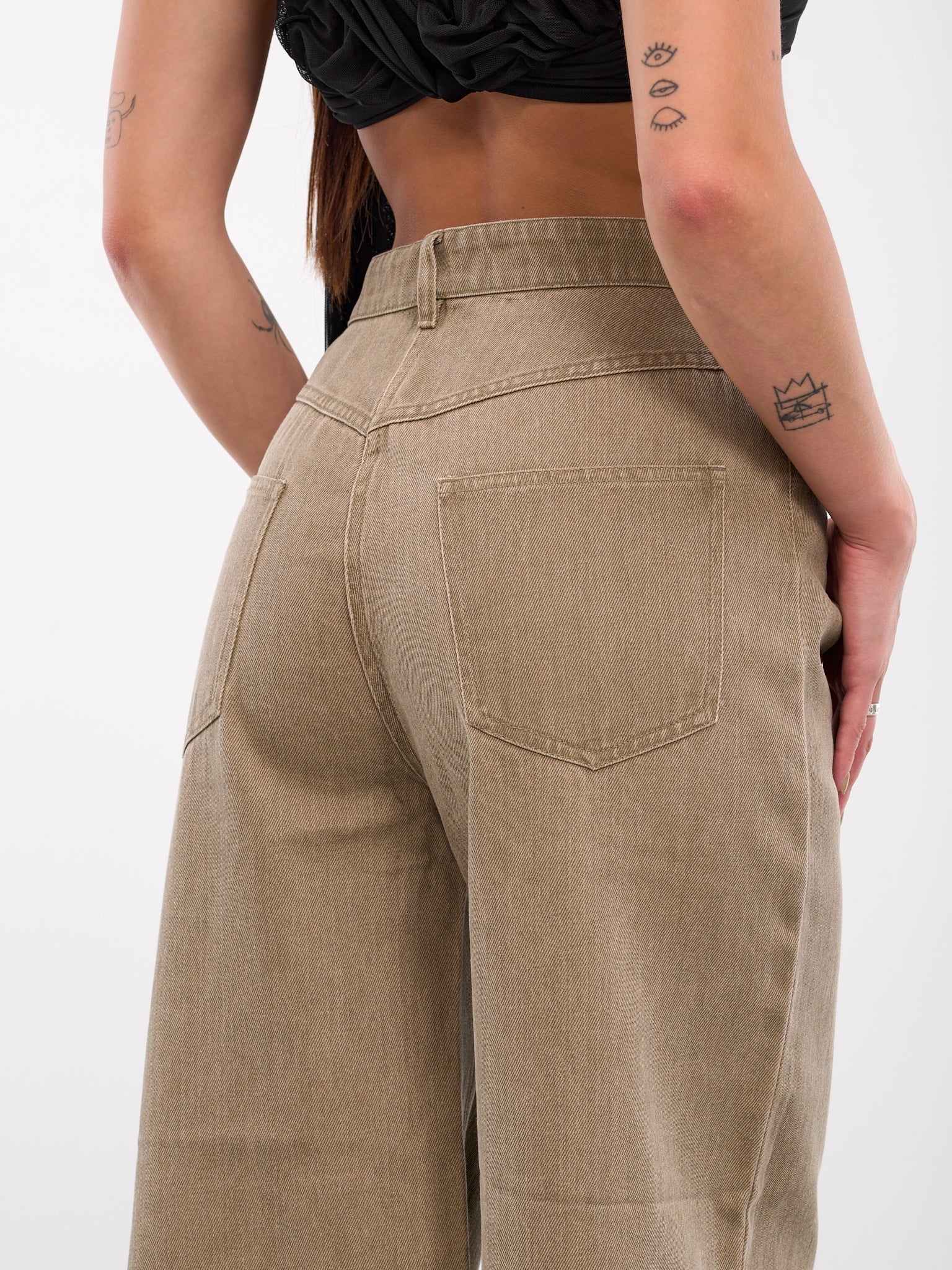 Oversized Drop Jeans - 5