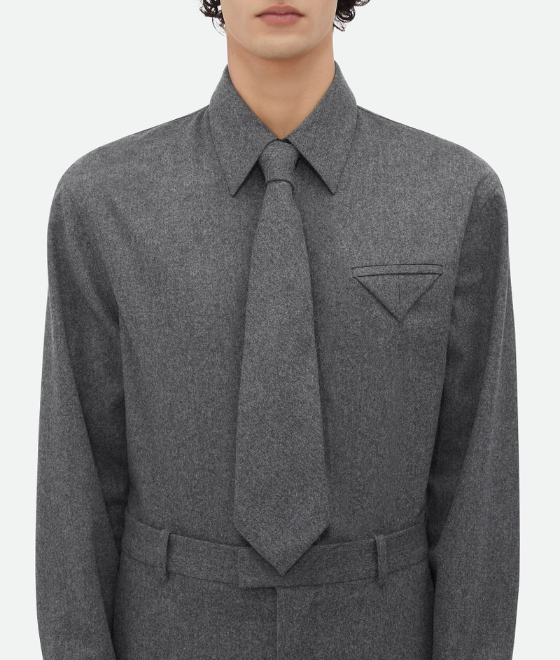 Bottega Veneta Light Wool Flannel Tie outlook