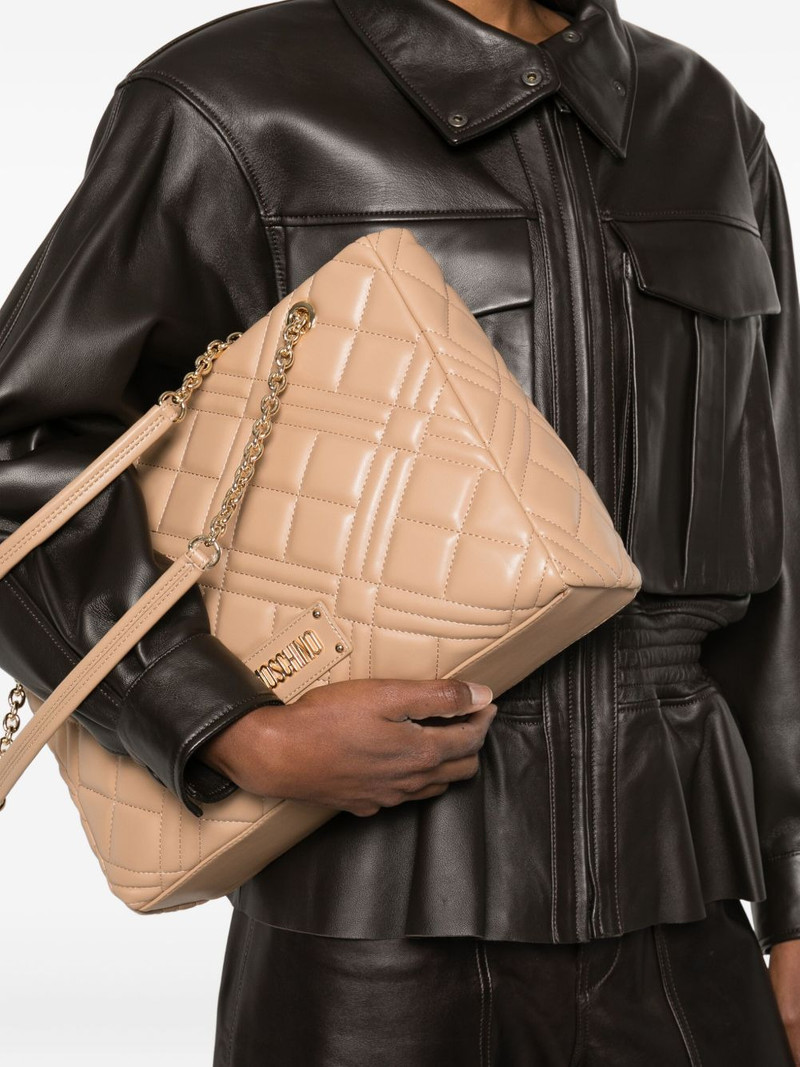 Moschino quilted chain-strap shoulder bag outlook