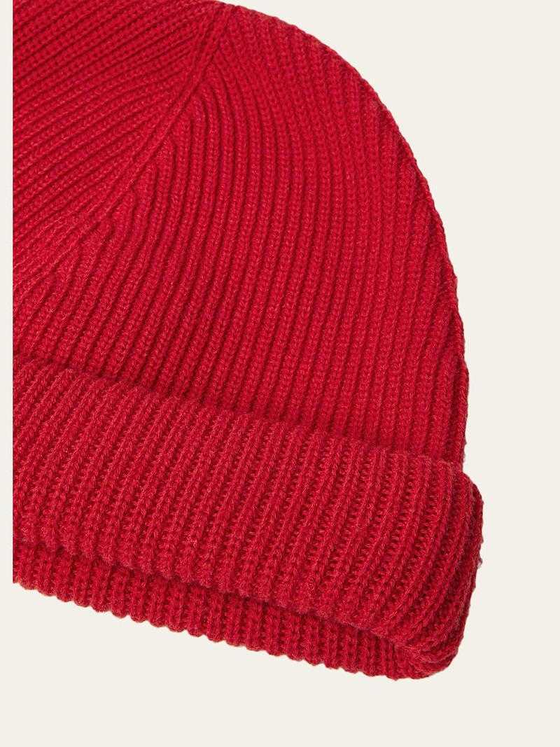 Loro Piana Men's Sloop Wool Ribbed Beanie Hat outlook