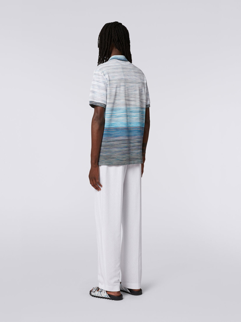 Slub cotton piqué polo shirt 4