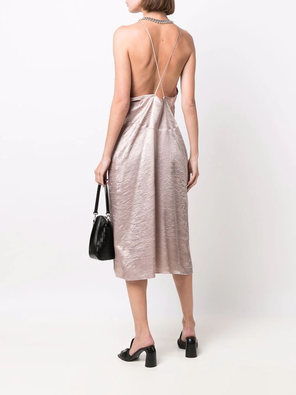 satin-finish cami dress - 2