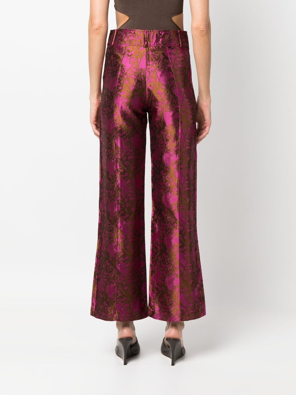 Yoshitomo jacquard trousers - 4