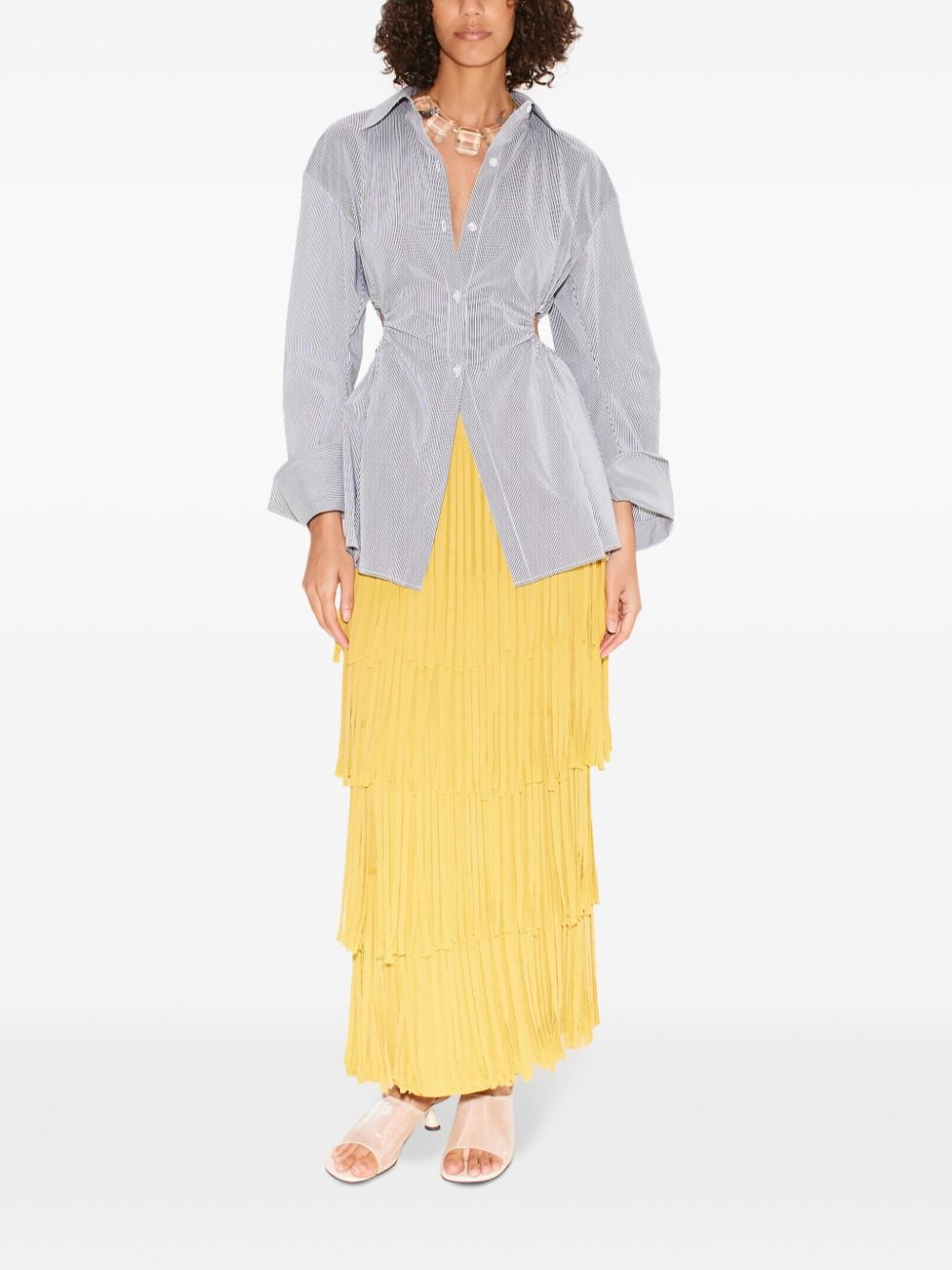 Za Za knit fringe maxi skirt - 2