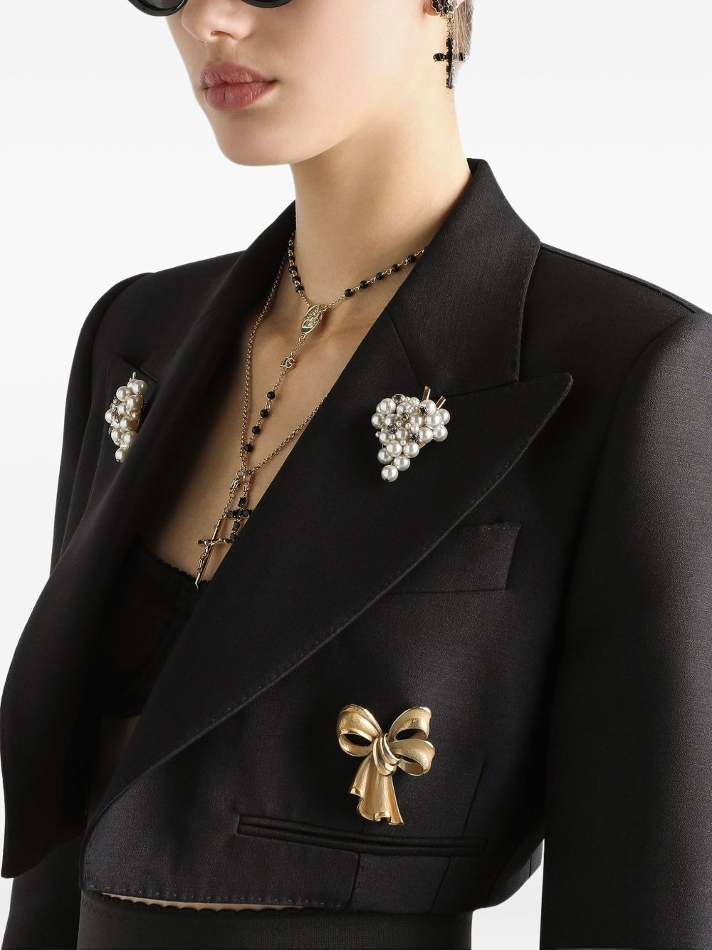 cropped blazer - 5