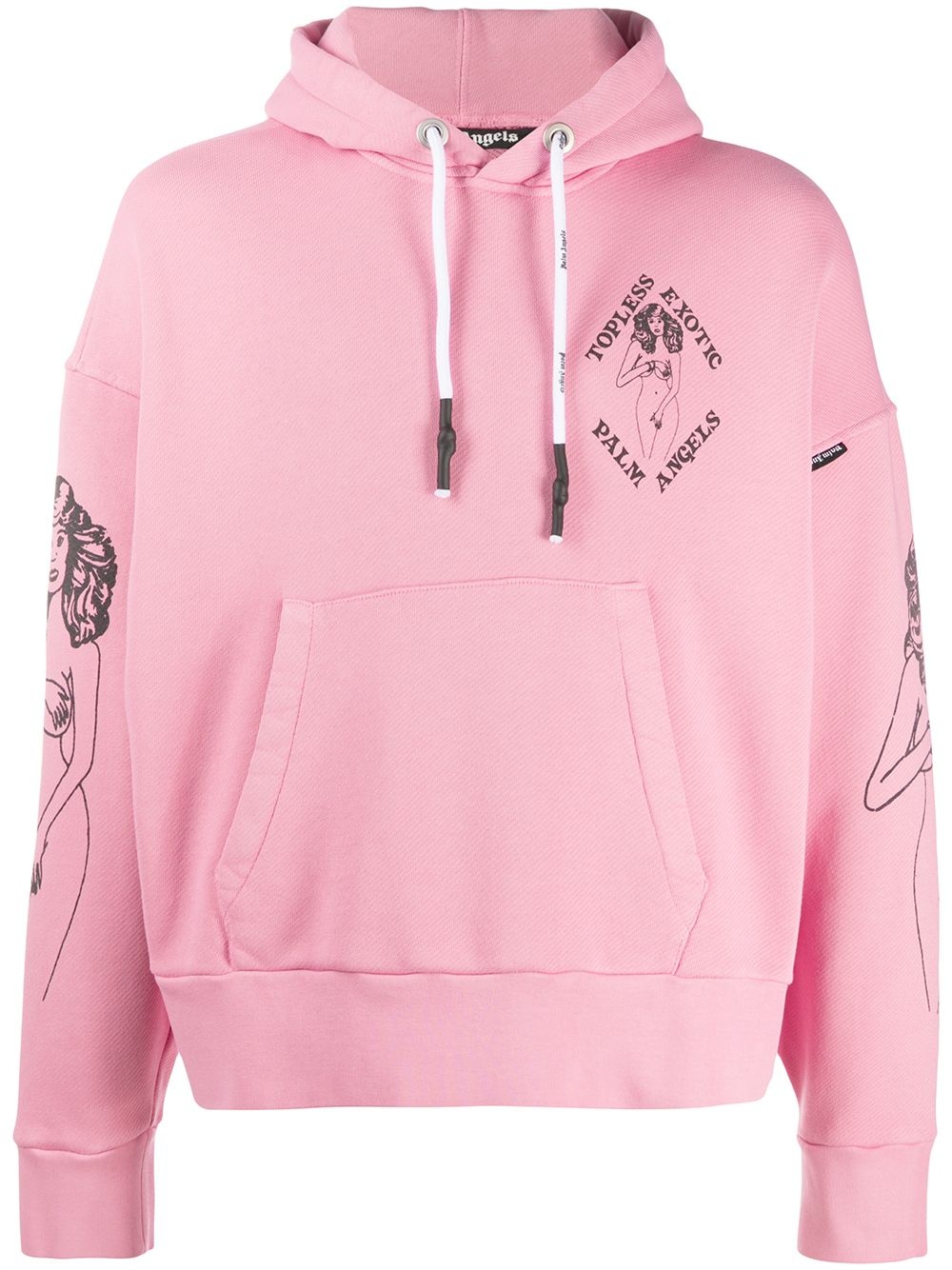 logo print hoodie - 1