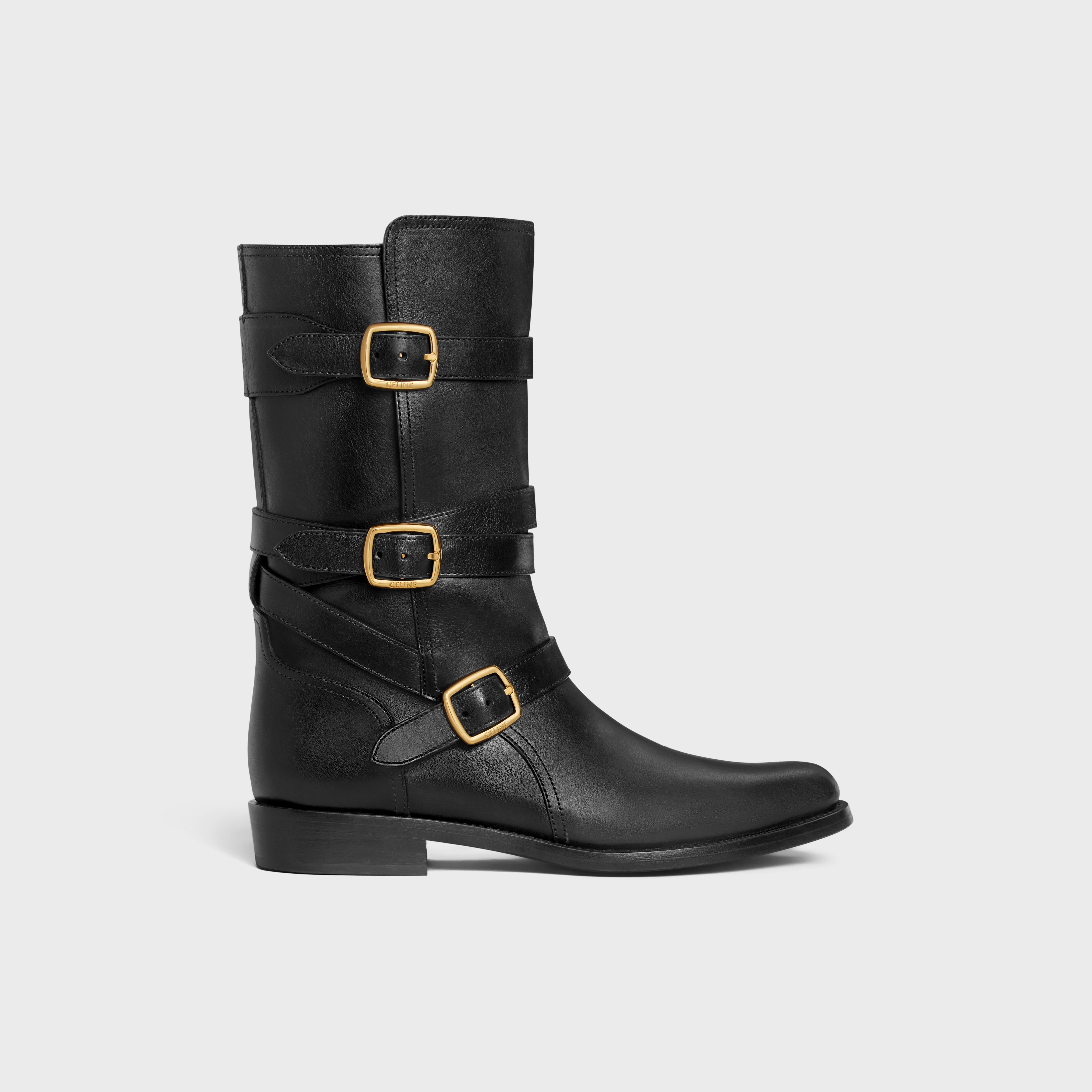 CELINE LYRA TRIPLE BUCKLES BOOT in Calfskin - 1