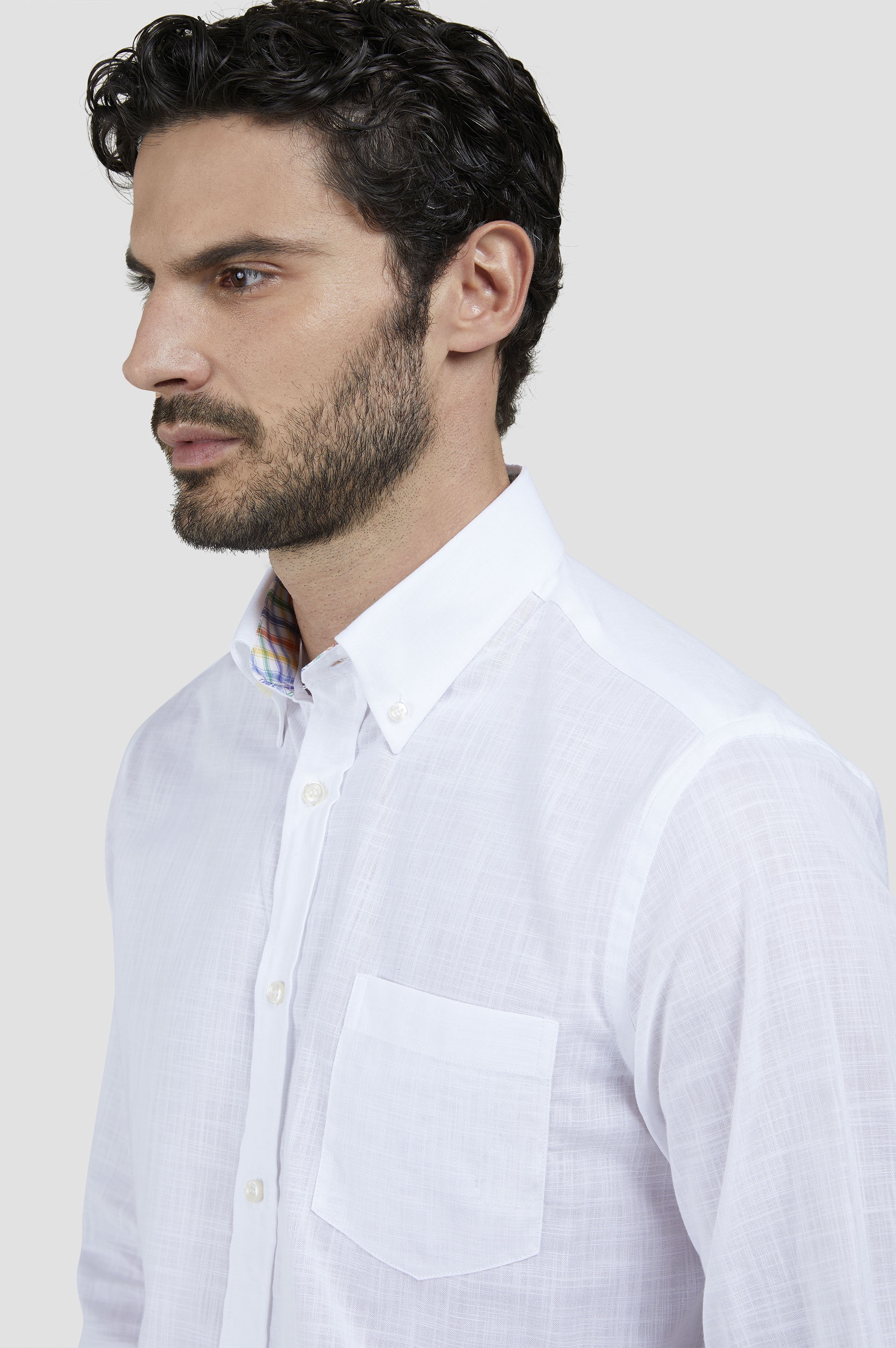 TEXTURED COTTON SHIRT - 4
