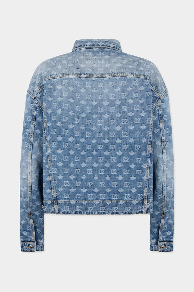 DSQUARED2 LIGHT WASH UTILITY JEAN JACKET outlook