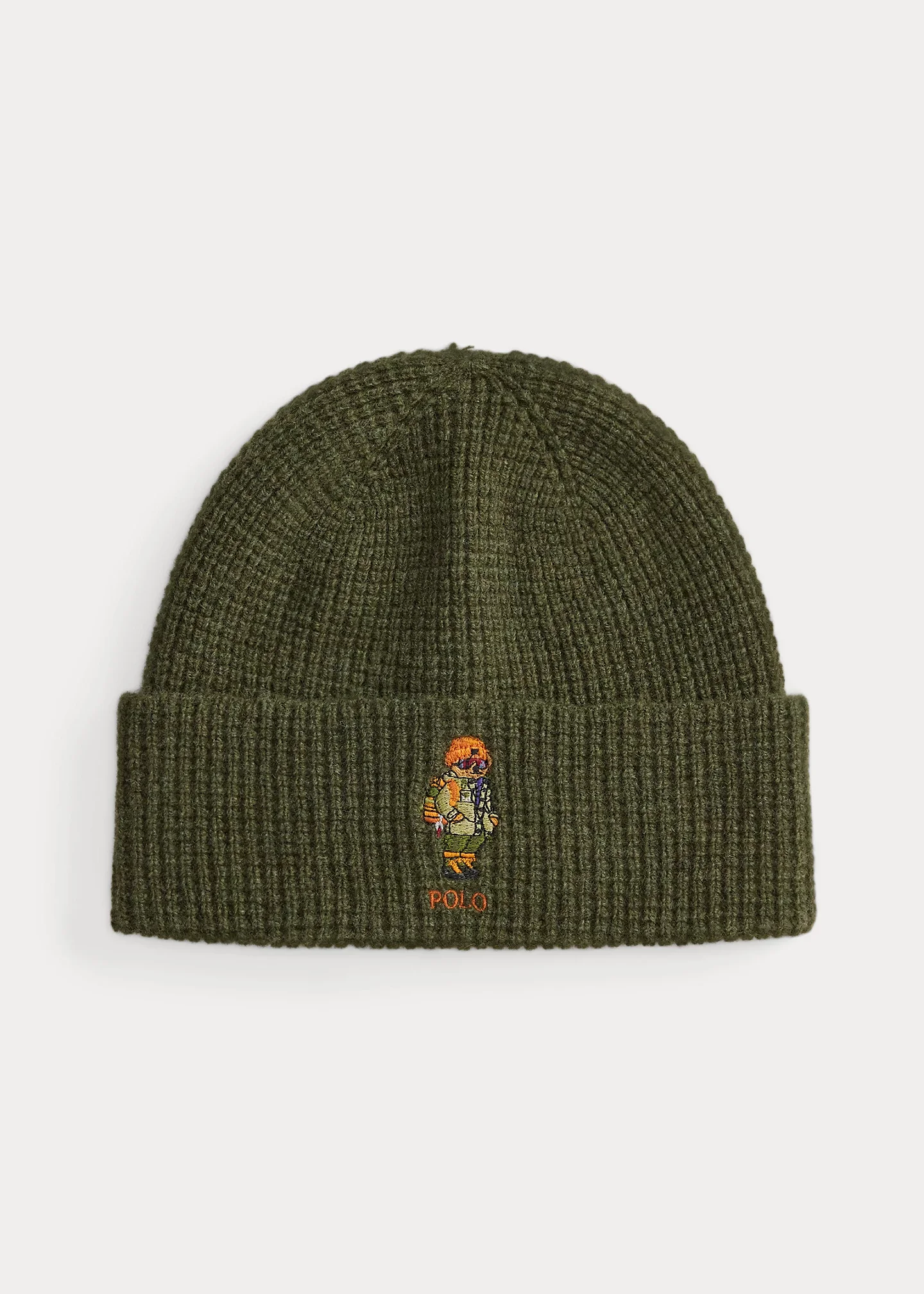 Polo Bear Waffle-Knit Wool-Blend Beanie - 1