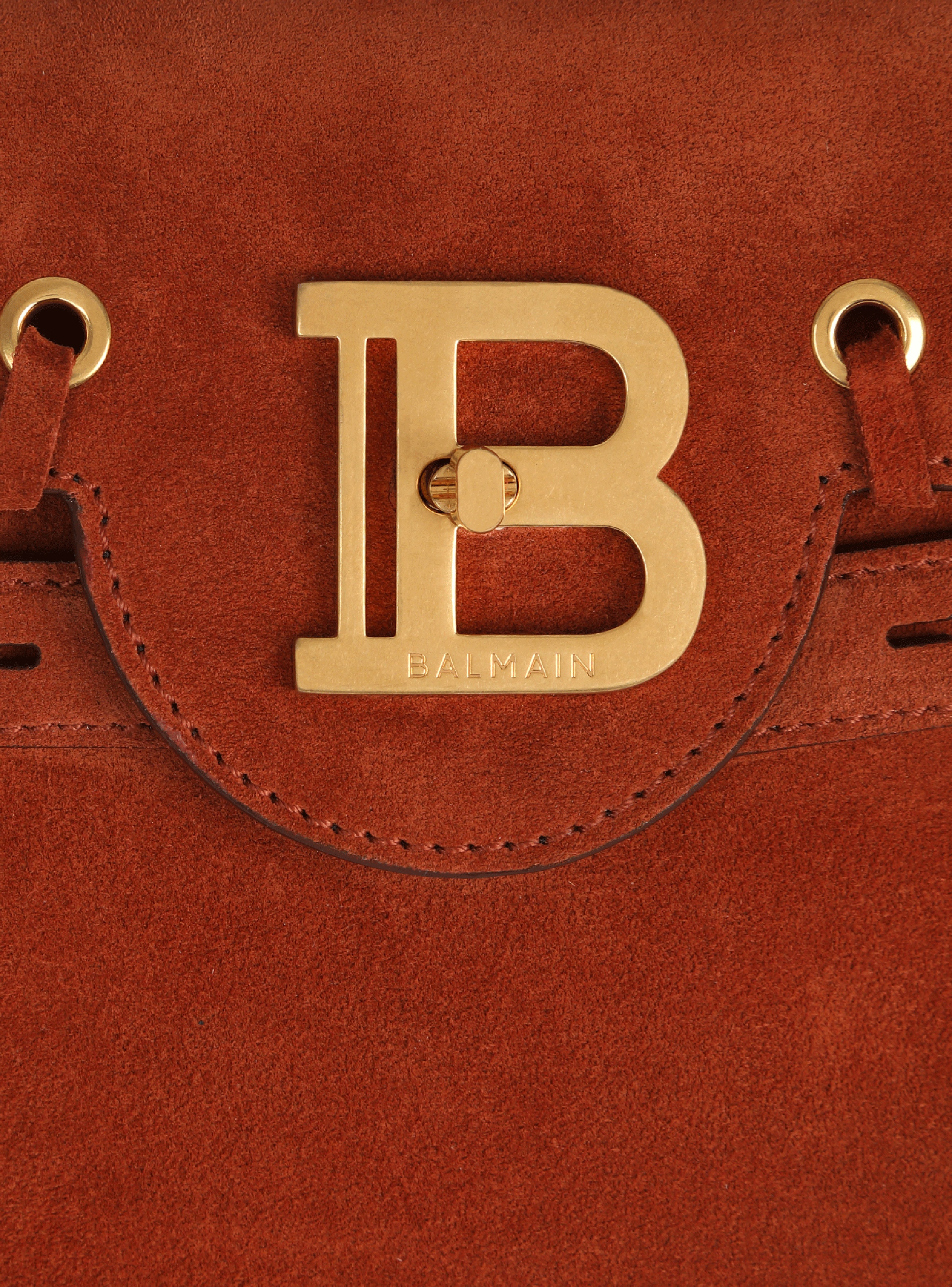 Balmain x Netflix -Fringed  suede B-Buzz 23 bag - 7