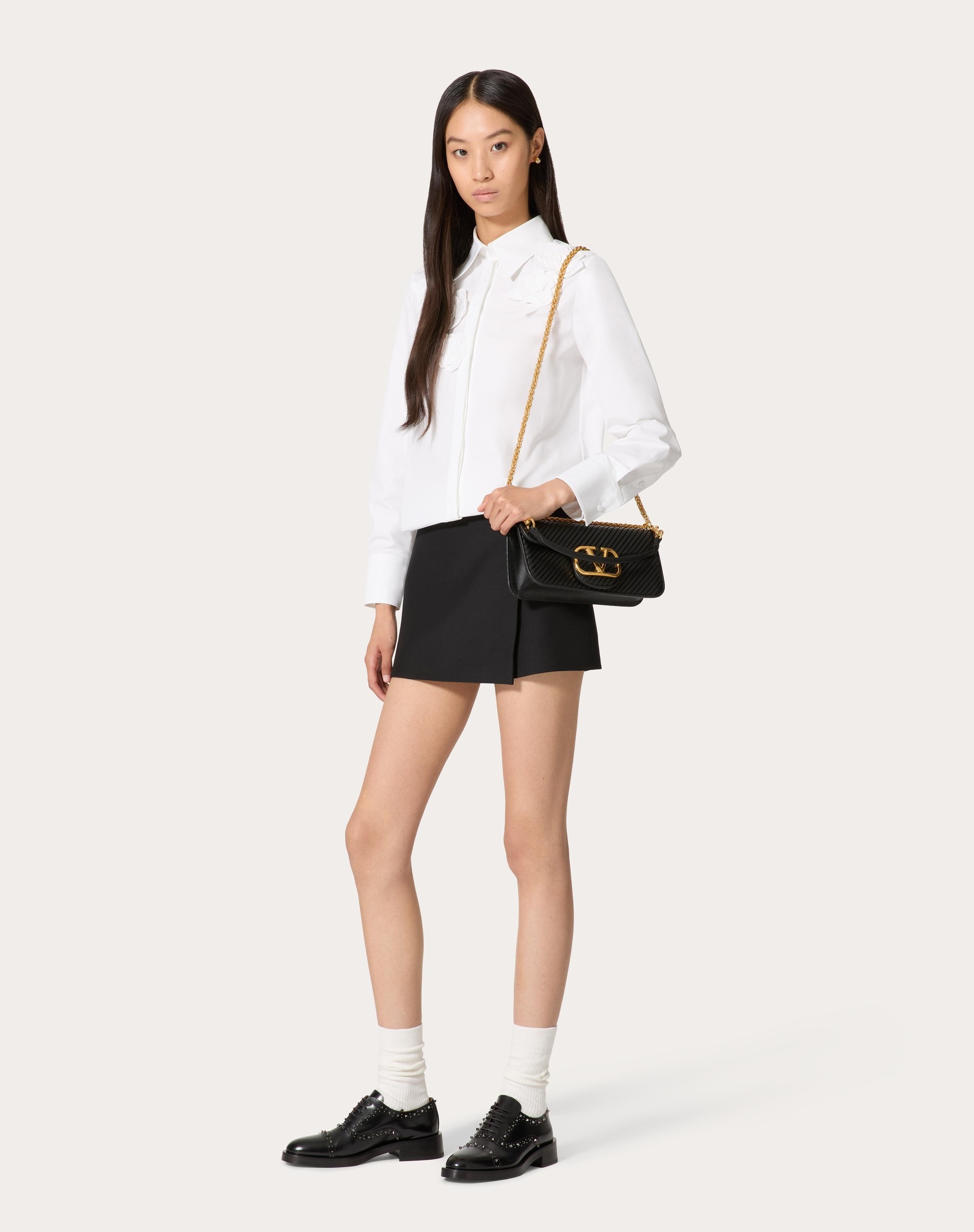 EMBROIDERED COMPACT POPELINE SHIRT - 2