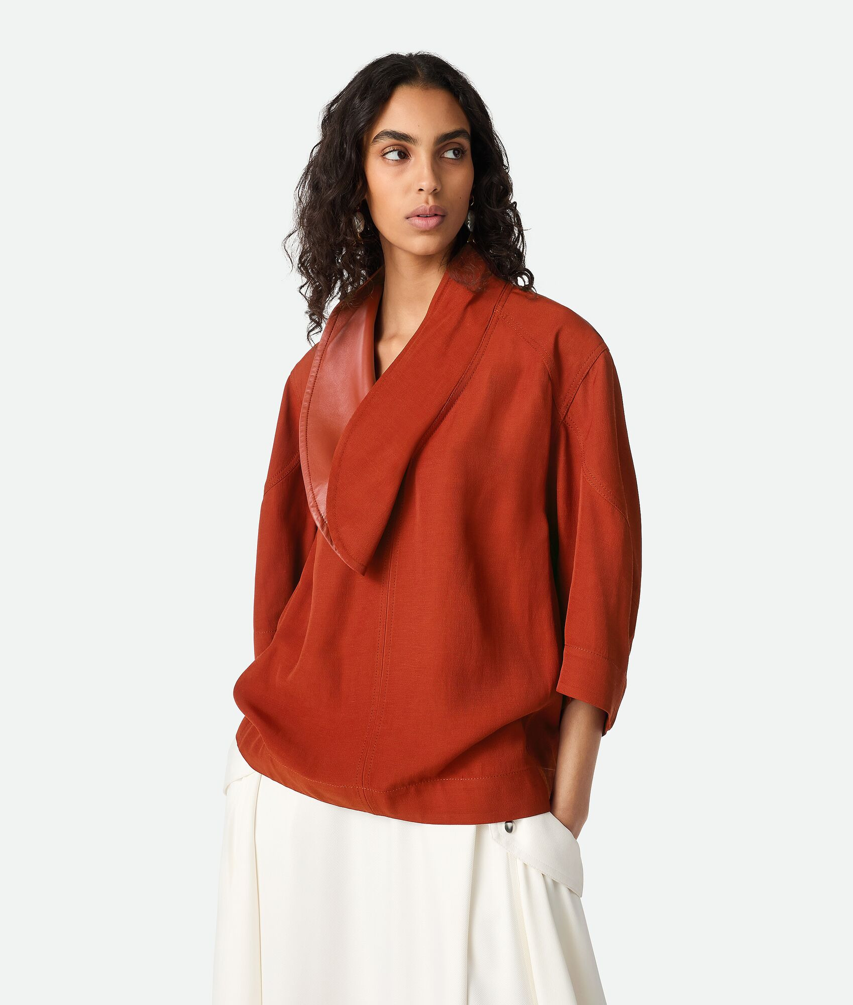 Viscose And Linen Shirt - 1