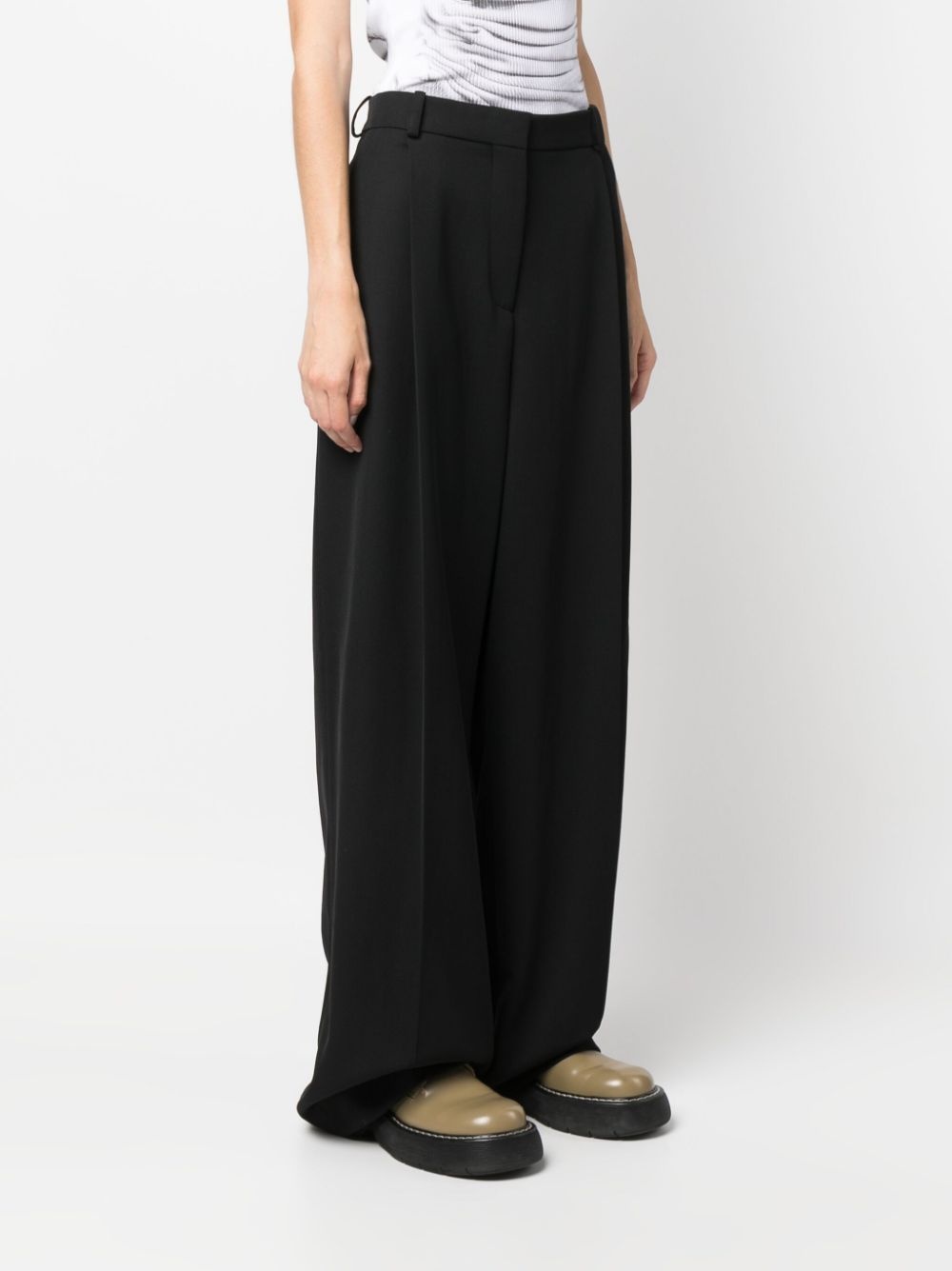 pleated cotton trousers - 5