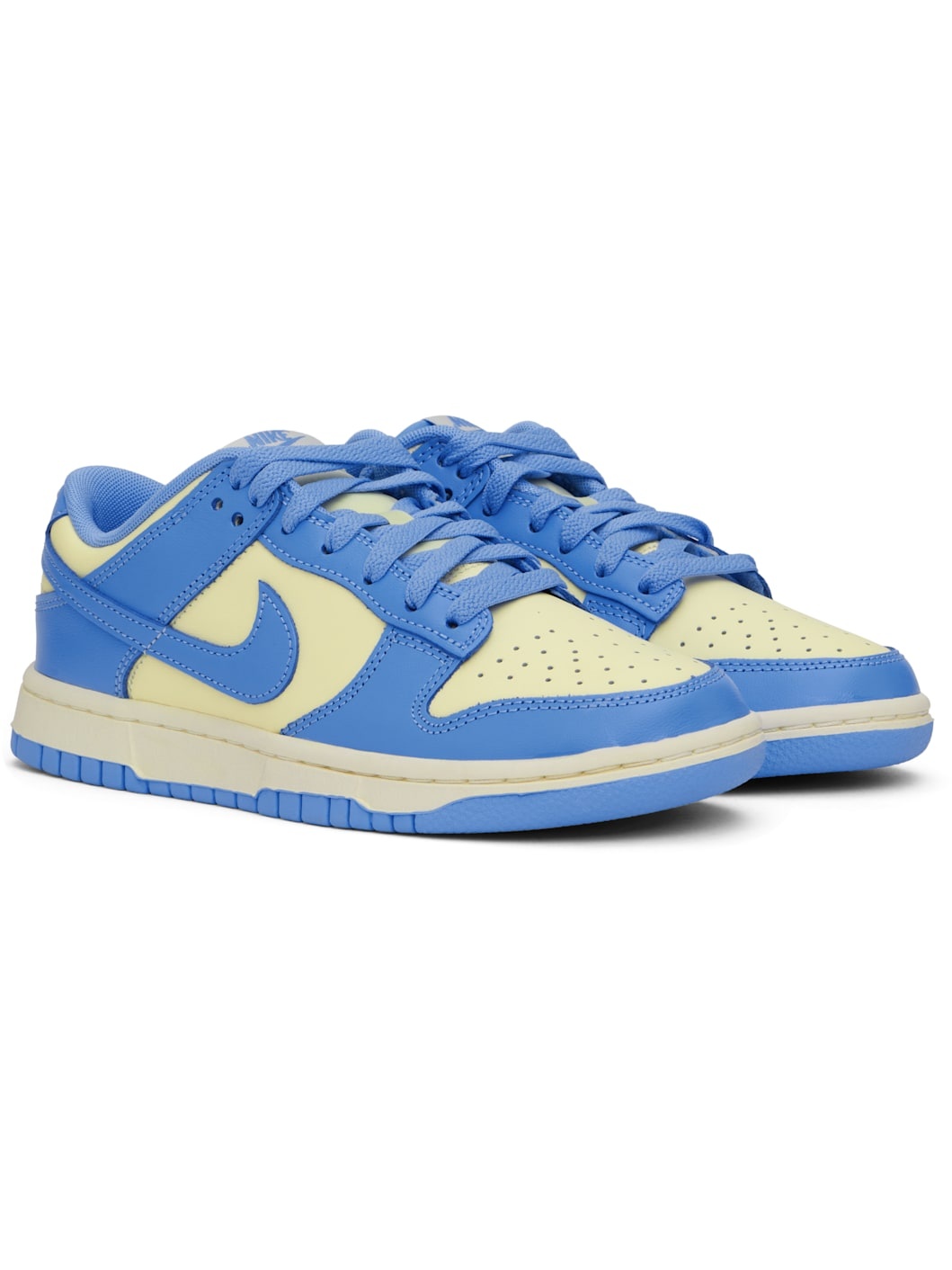 Off-White & Blue Dunk Low Retro Sneakers - 4