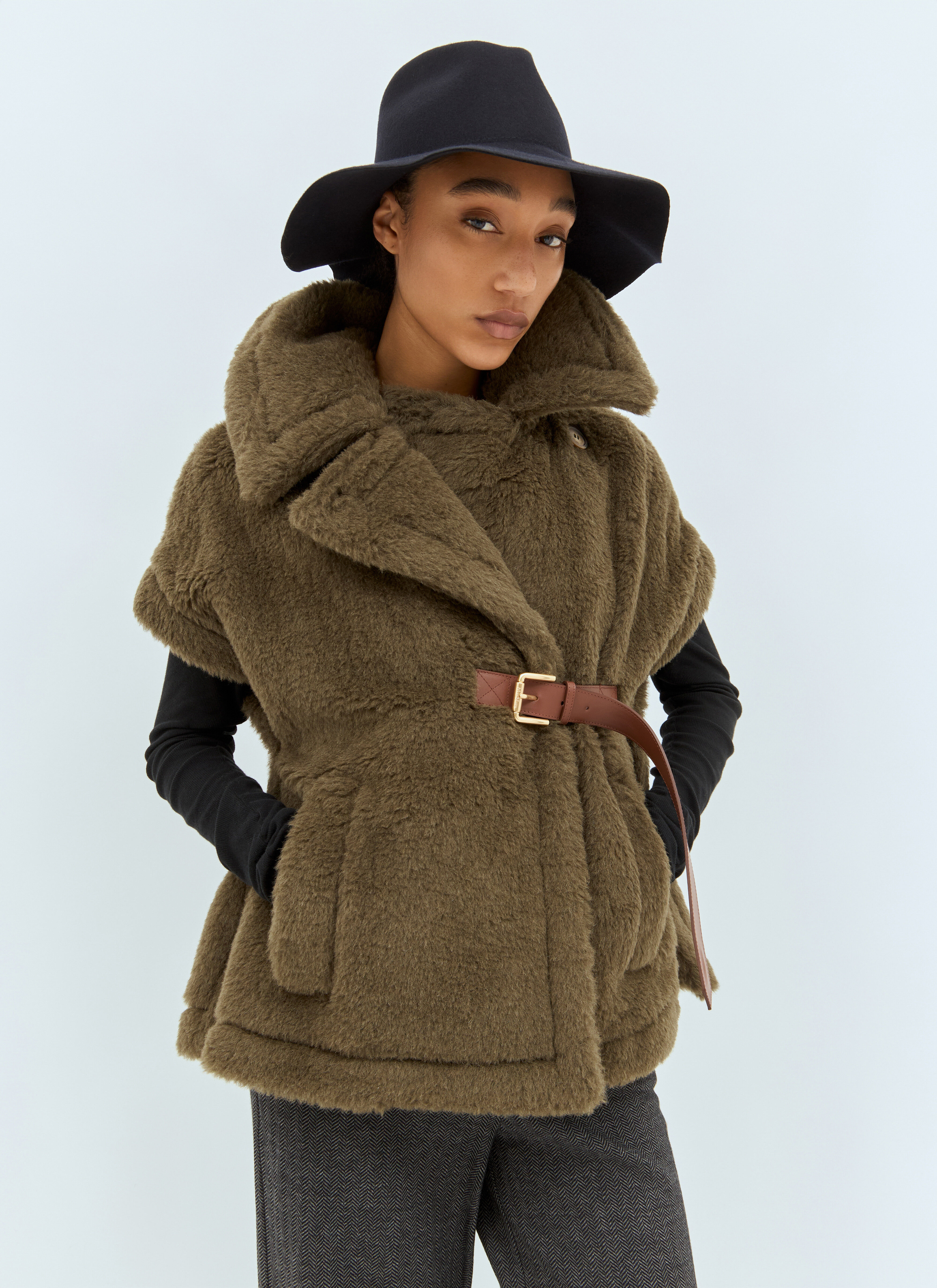 Felt Wool Wide Brim Hat - 2