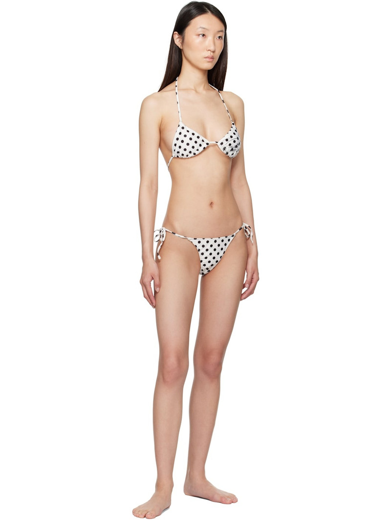 paloma wool White & Black Brake Bikini Top outlook