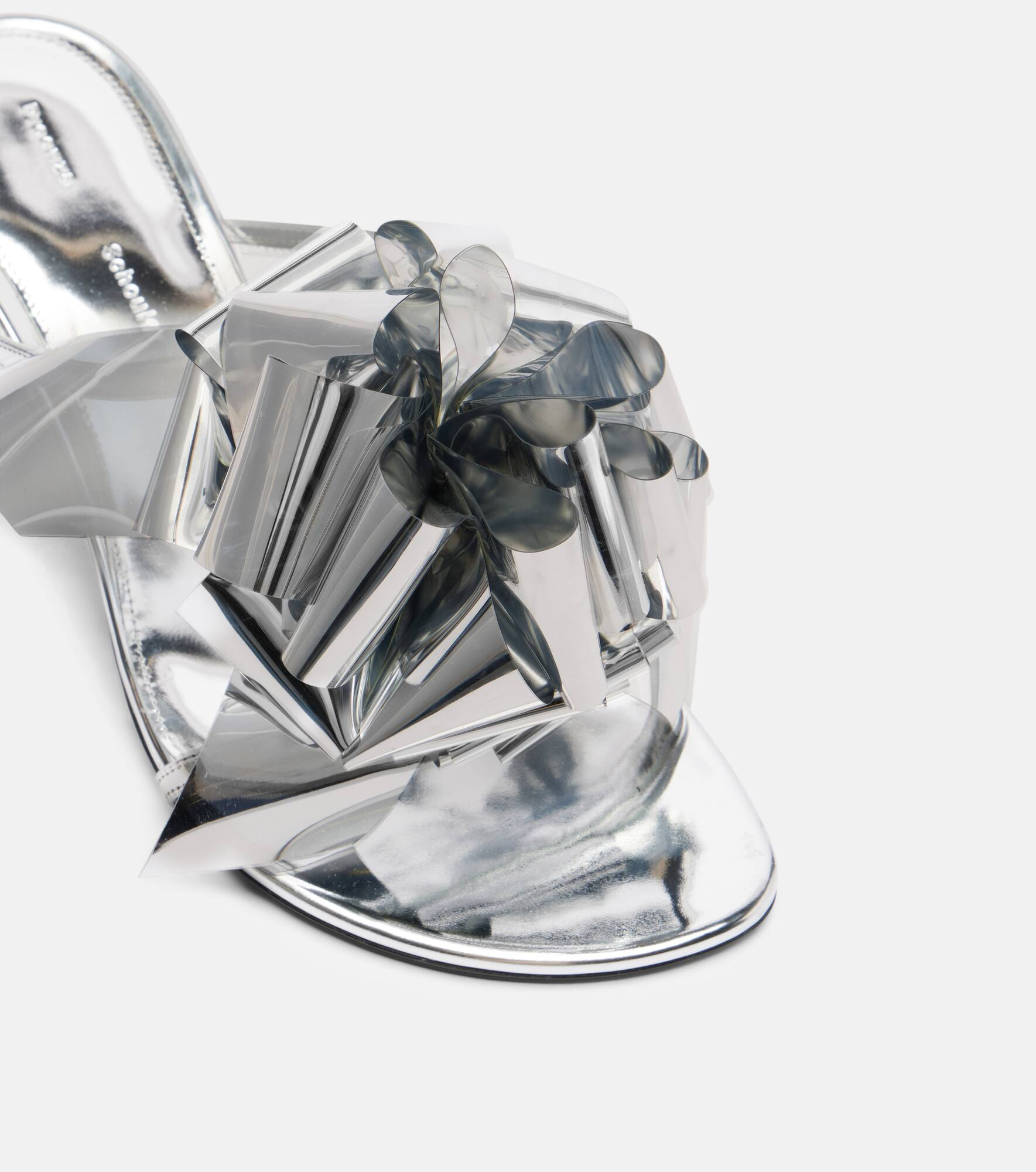 Tee Souvenir mirrored leather mules - 5