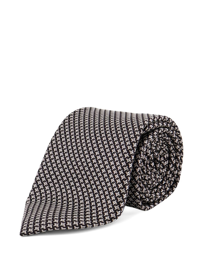 TOM FORD geometric-pattern tie outlook