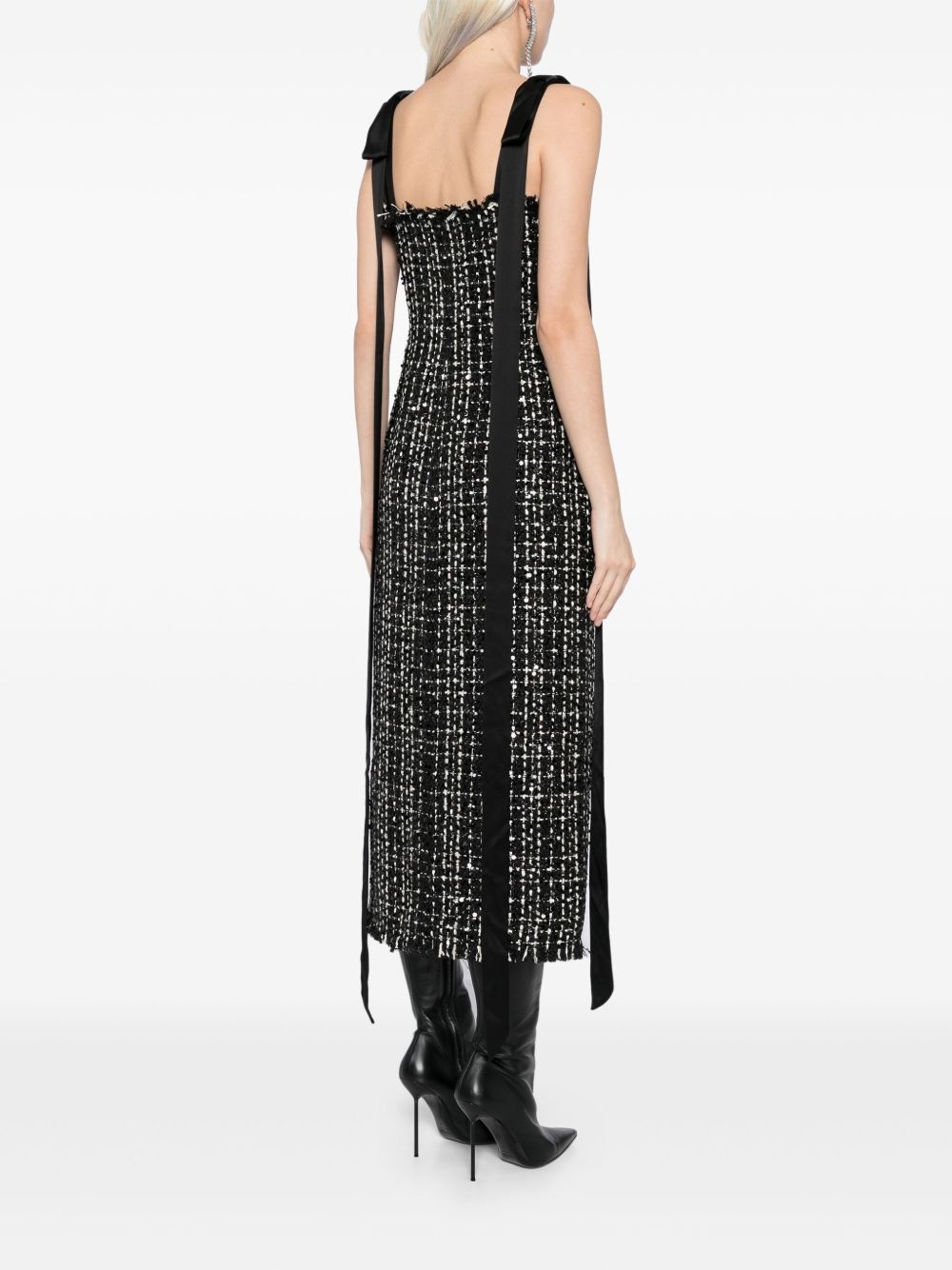 tweed midi dress - 4