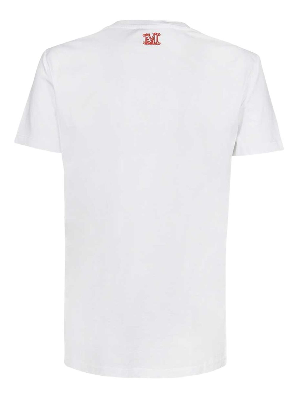 embroidered-coral T-shirt - 2