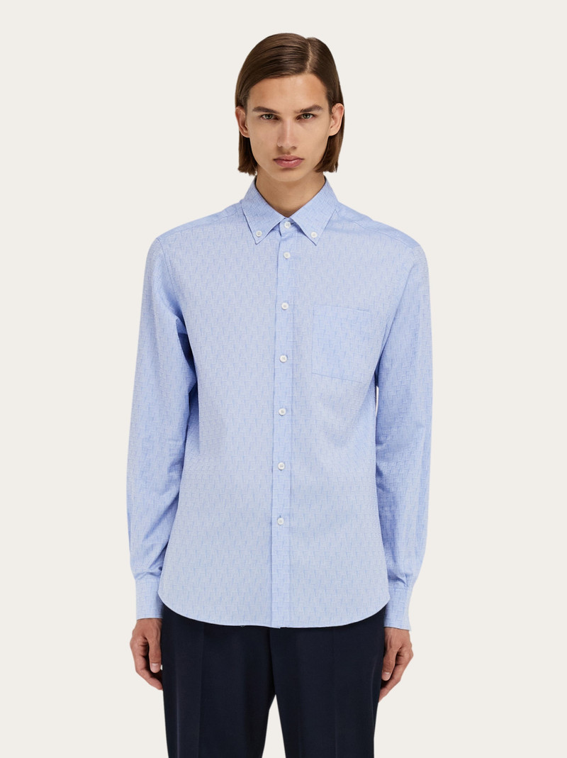 FERRAGAMO Ferragamo Monogram shirt outlook