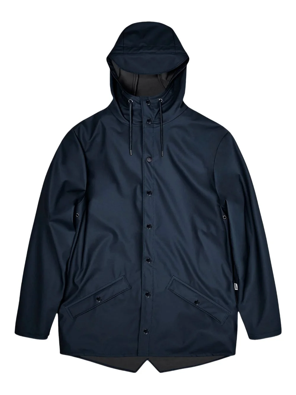 hooded pocket rain jacket - 1