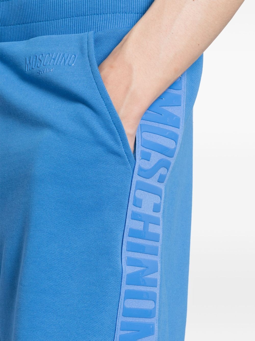 logo-print cotton shorts - 5