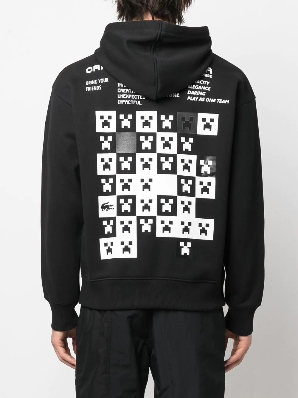 Minecraft graphic-print hoodie - 4