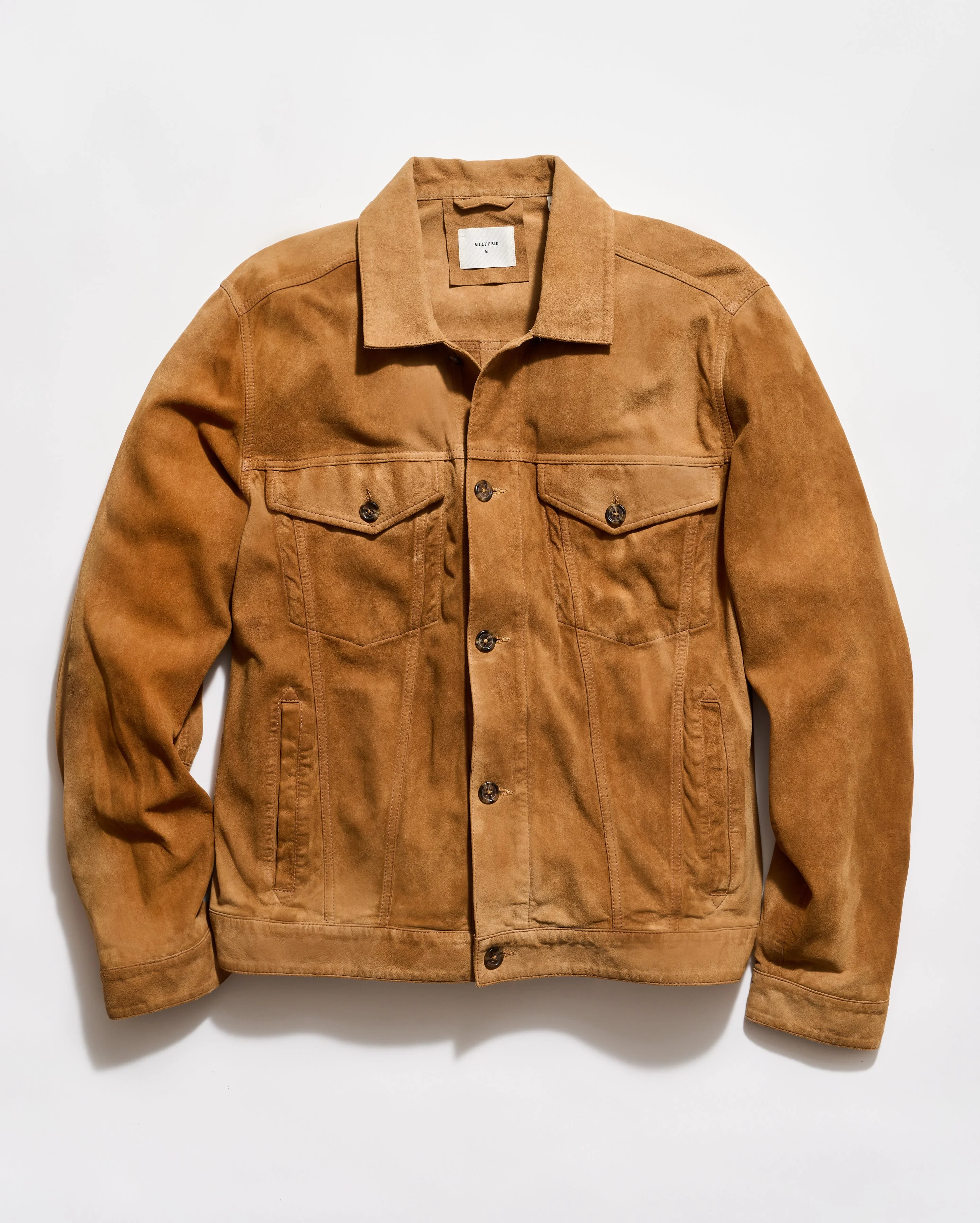 Waxed Suede Tupelo Trucker Jacket - 1