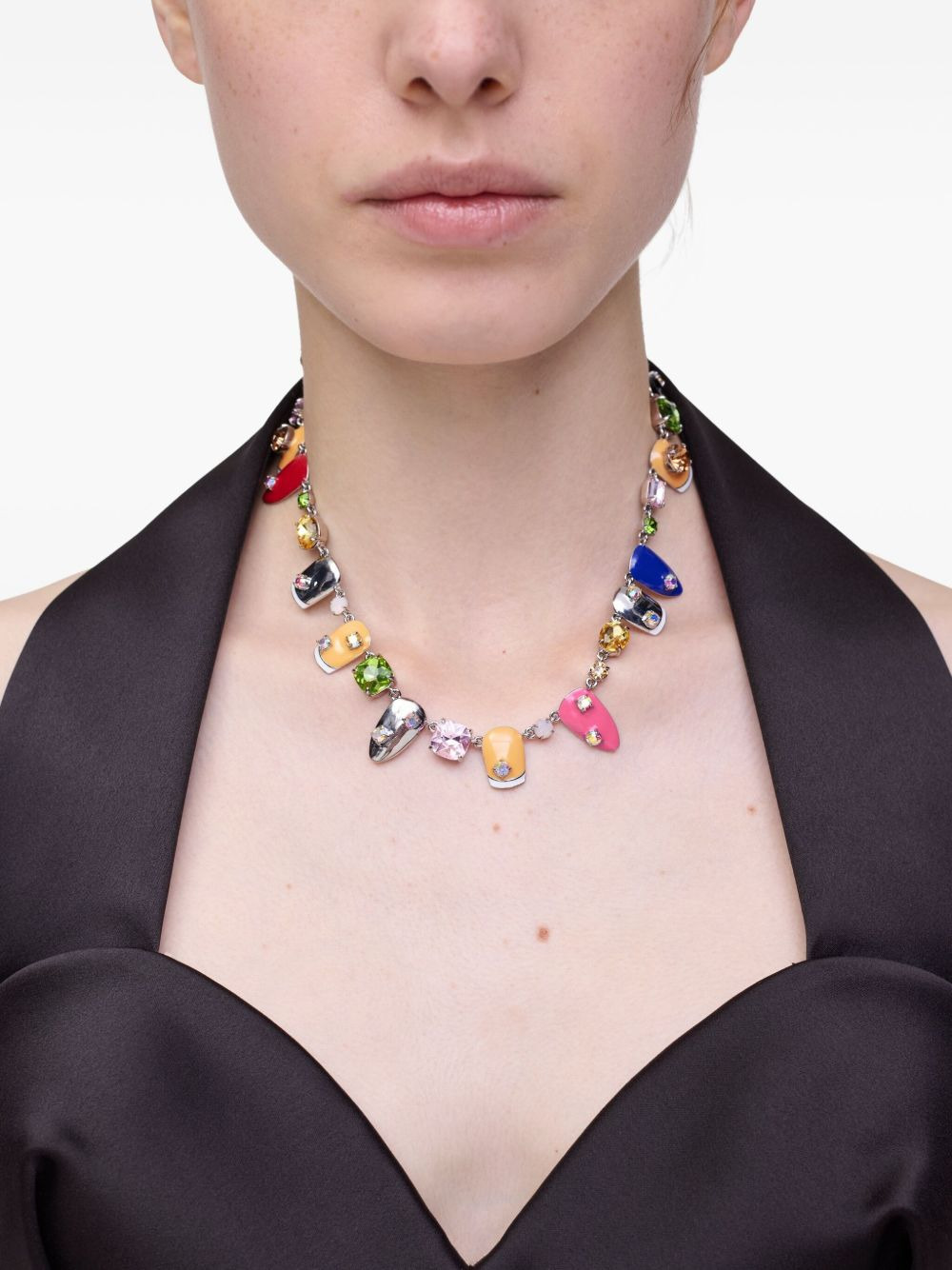 nails-embellished necklace - 2