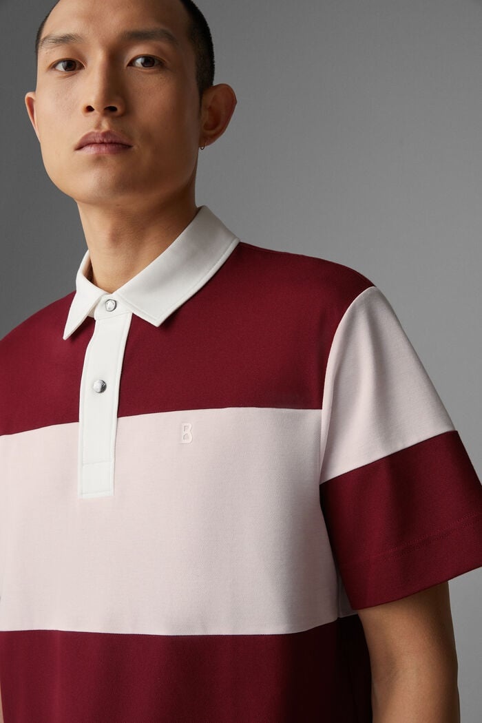 Lagos Polo shirt in Wine red/Rosé - 4