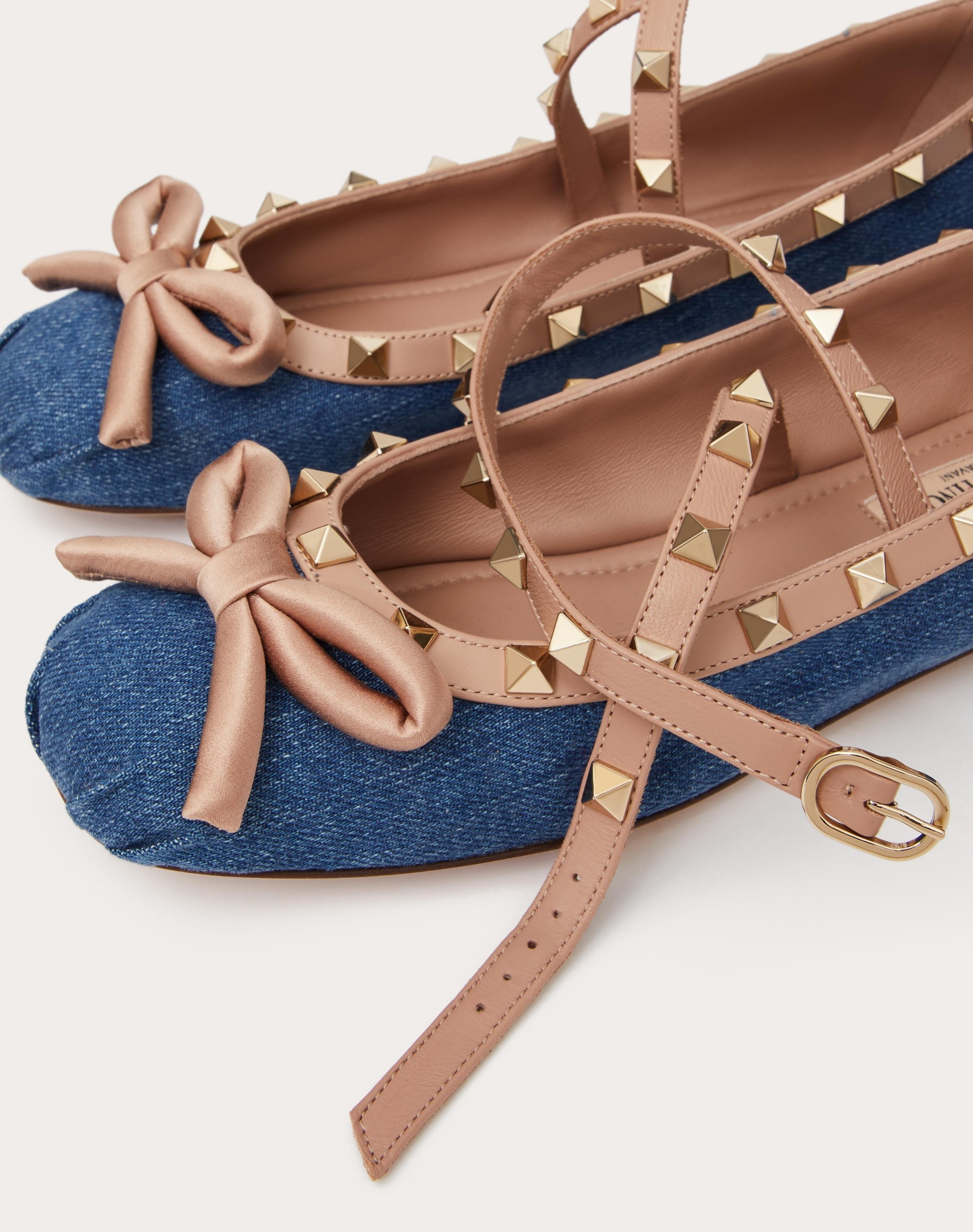 ROCKSTUD DENIM BALLERINAS - 5