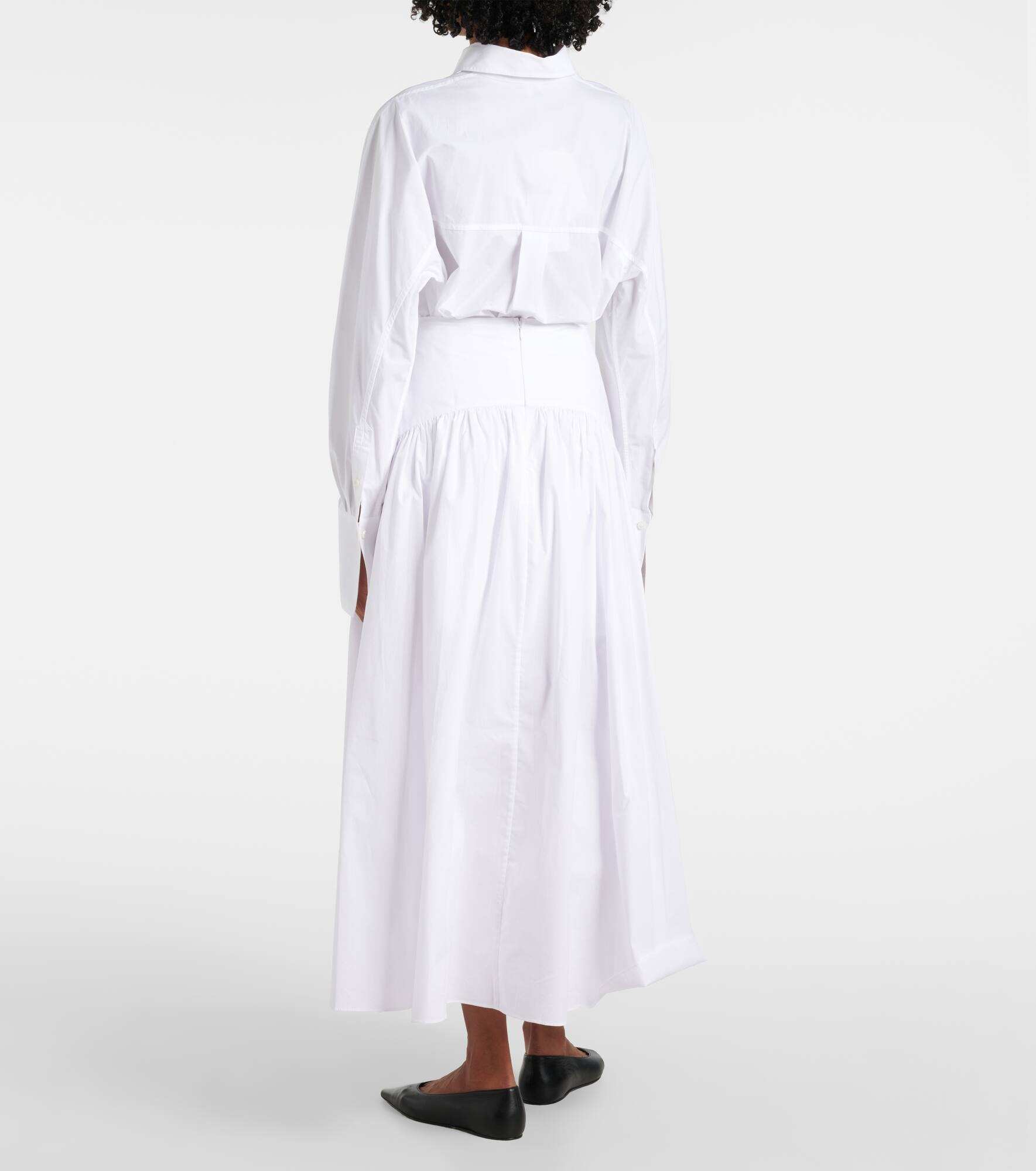 Procida high-rise cotton maxi skirt - 3