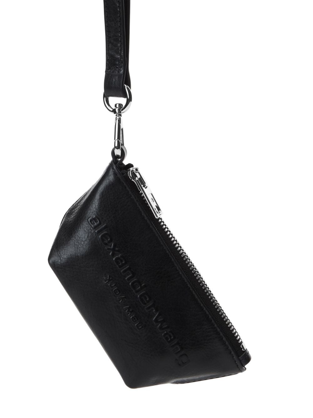 logo-embossed leather purse - 2