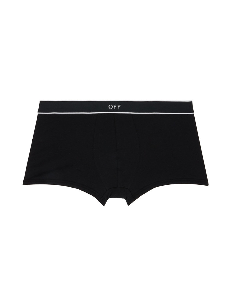 Two-Pack Black Off-Stamp Boxers 2