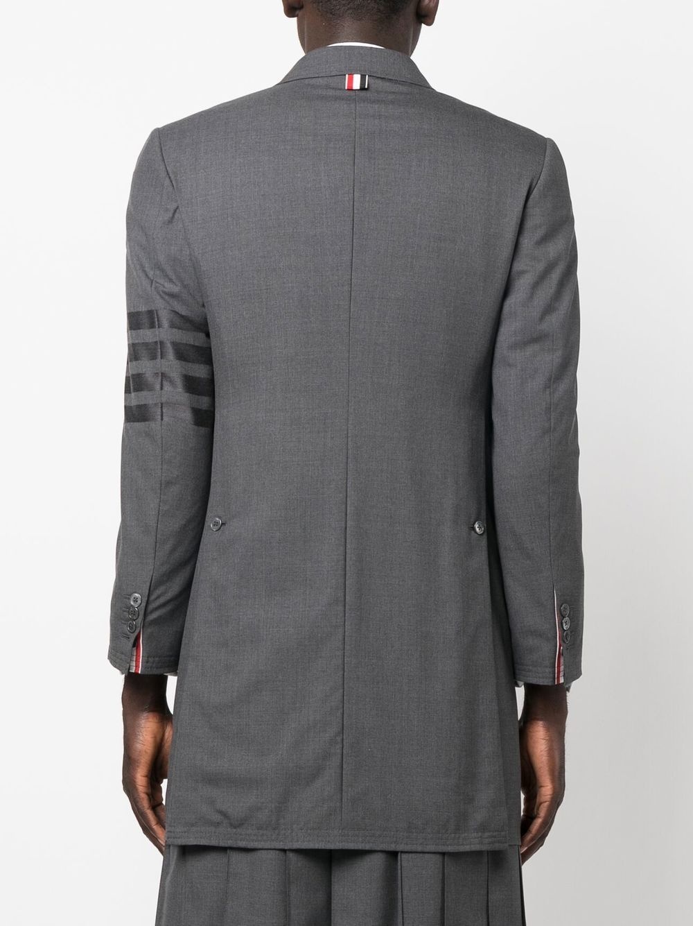 4-Bar Stripe elongated blazer - 4