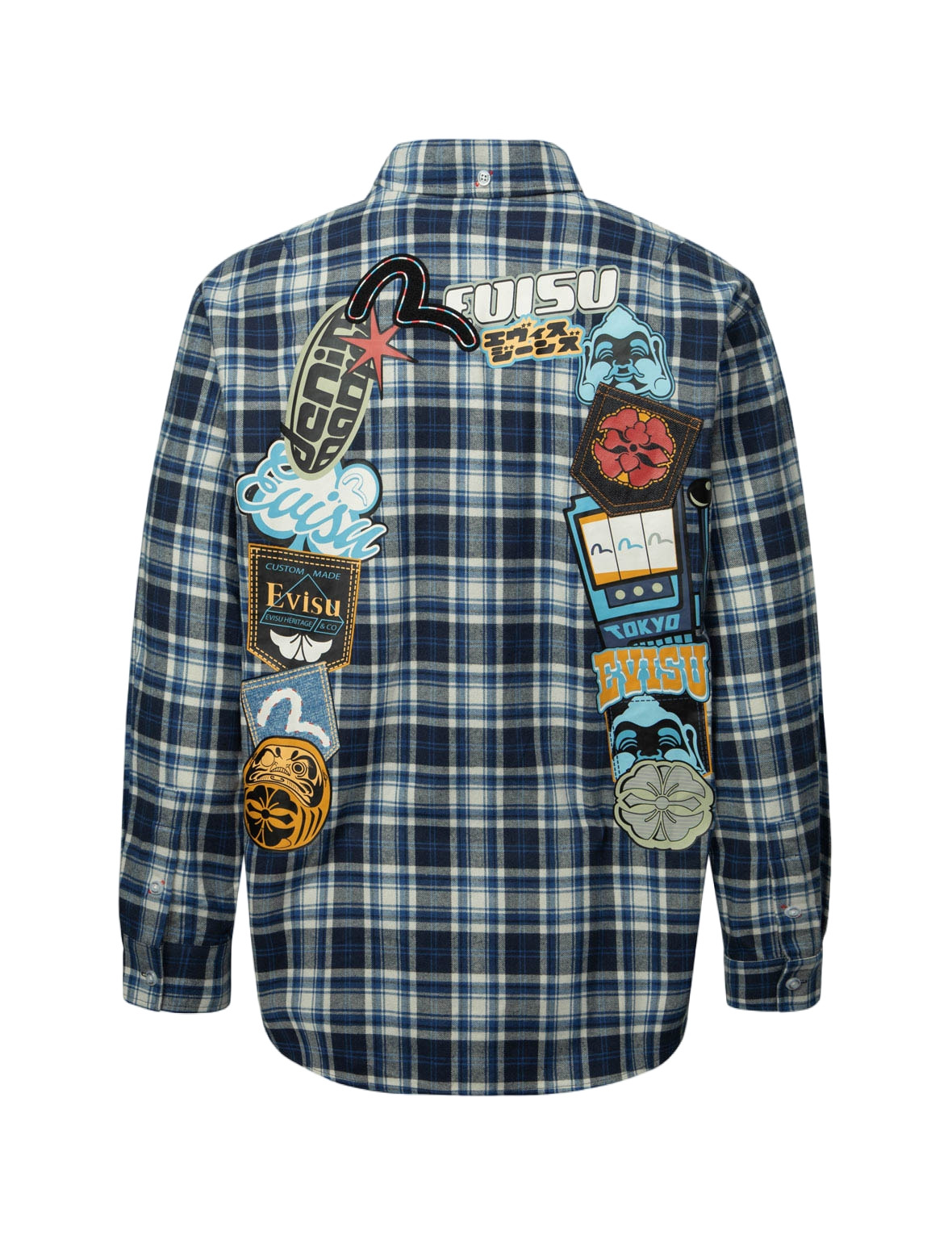 MULTI-LOGO DAICOCK PRINT RELAX FIT CHECK SHIRT - 15