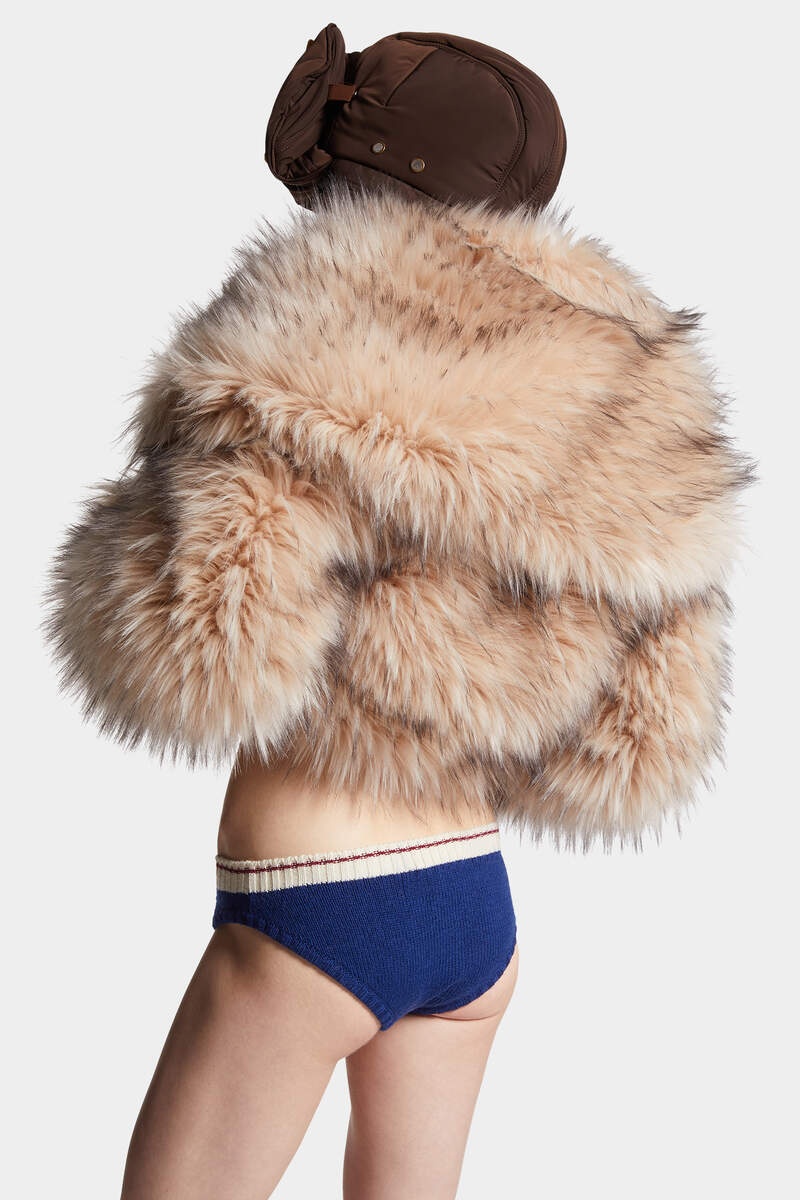FAUX FUR DONUT JACKET - 4