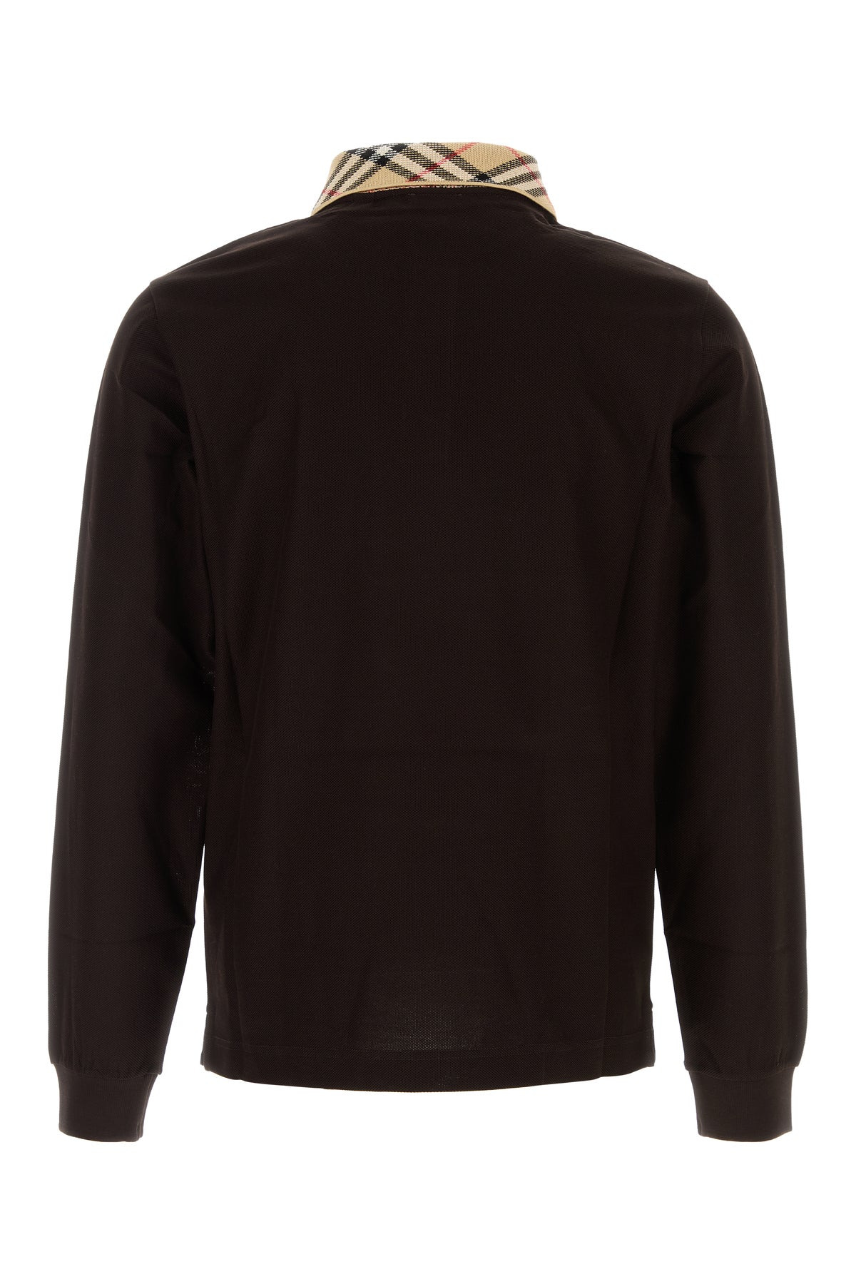 Dark brown piquet polo shirt - 2