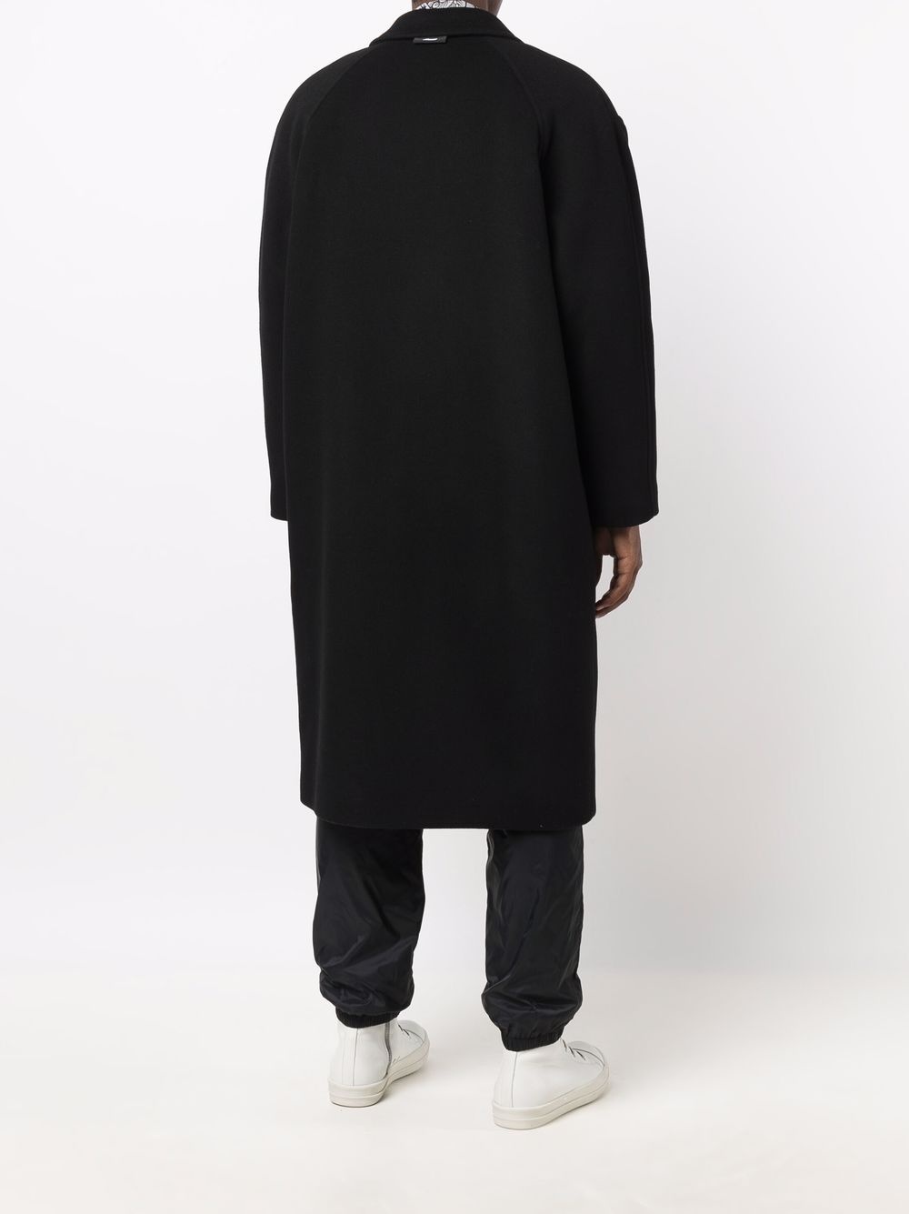 drop shoulder coat - 4