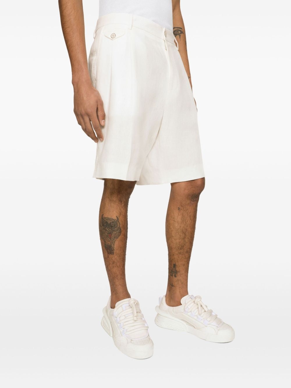 linen bermuda shorts - 5