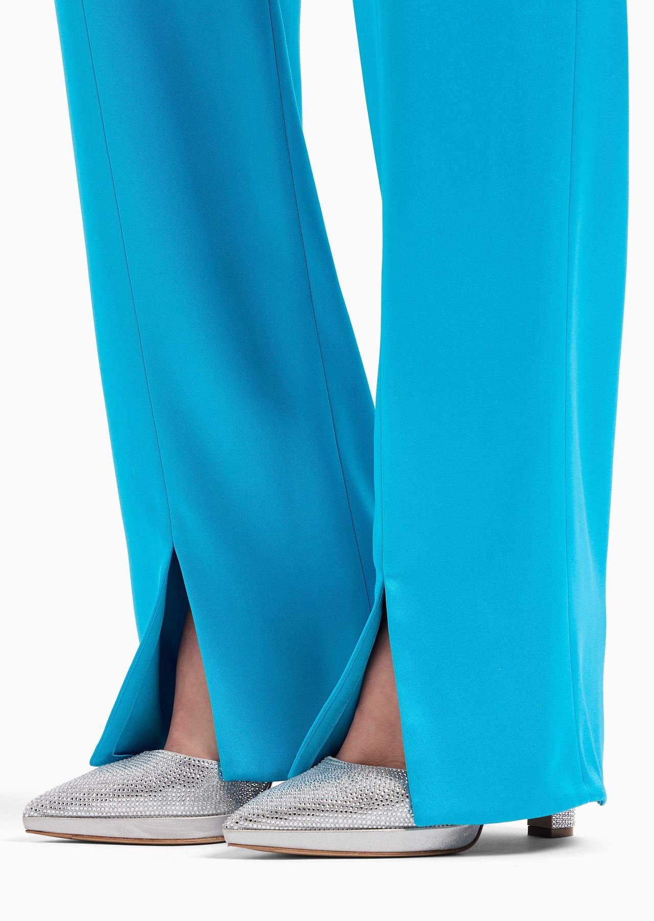 Double silk-satin trousers - 6