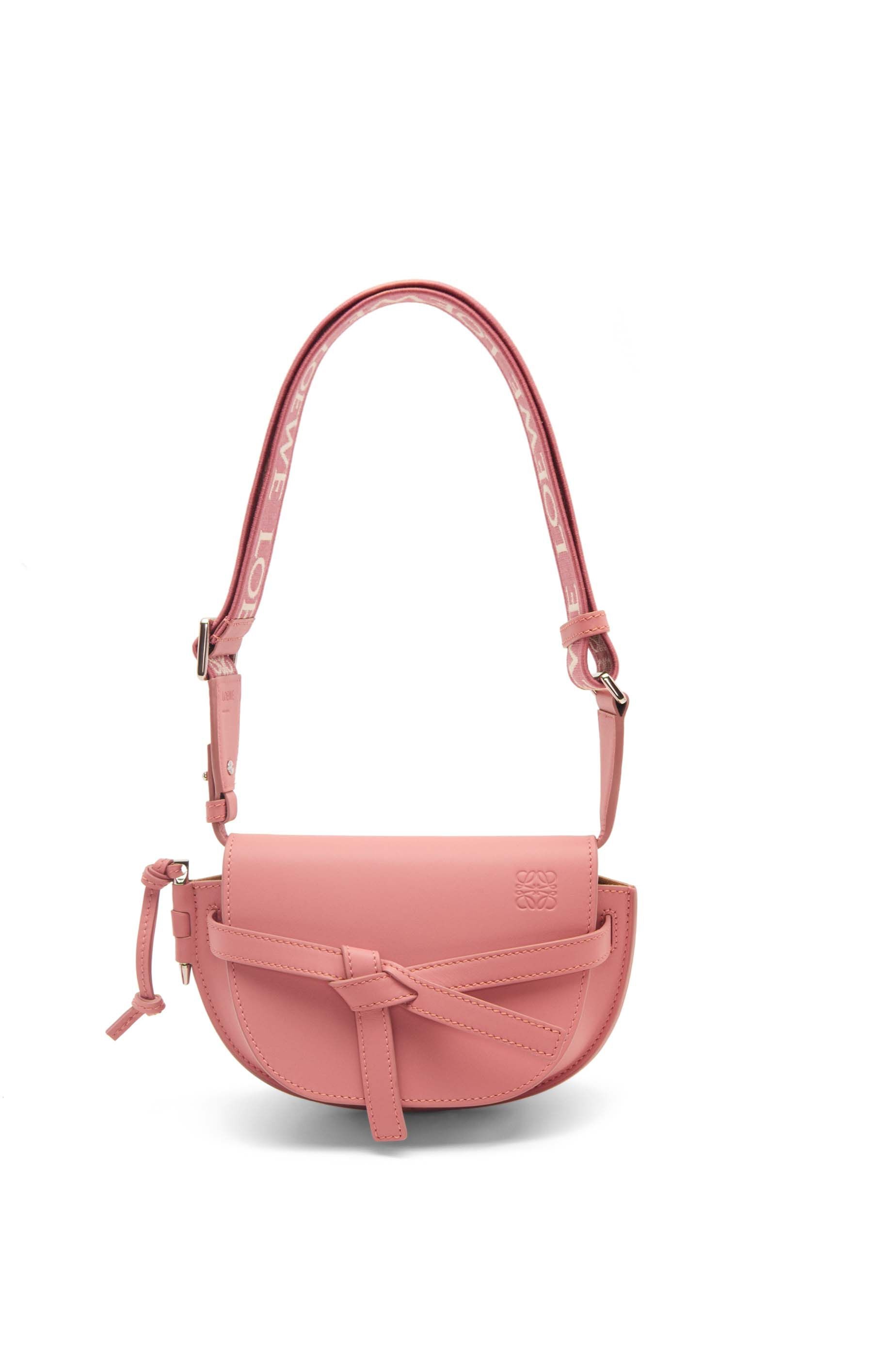 Mini Gate Dual bag in soft calfskin and jacquard - 5