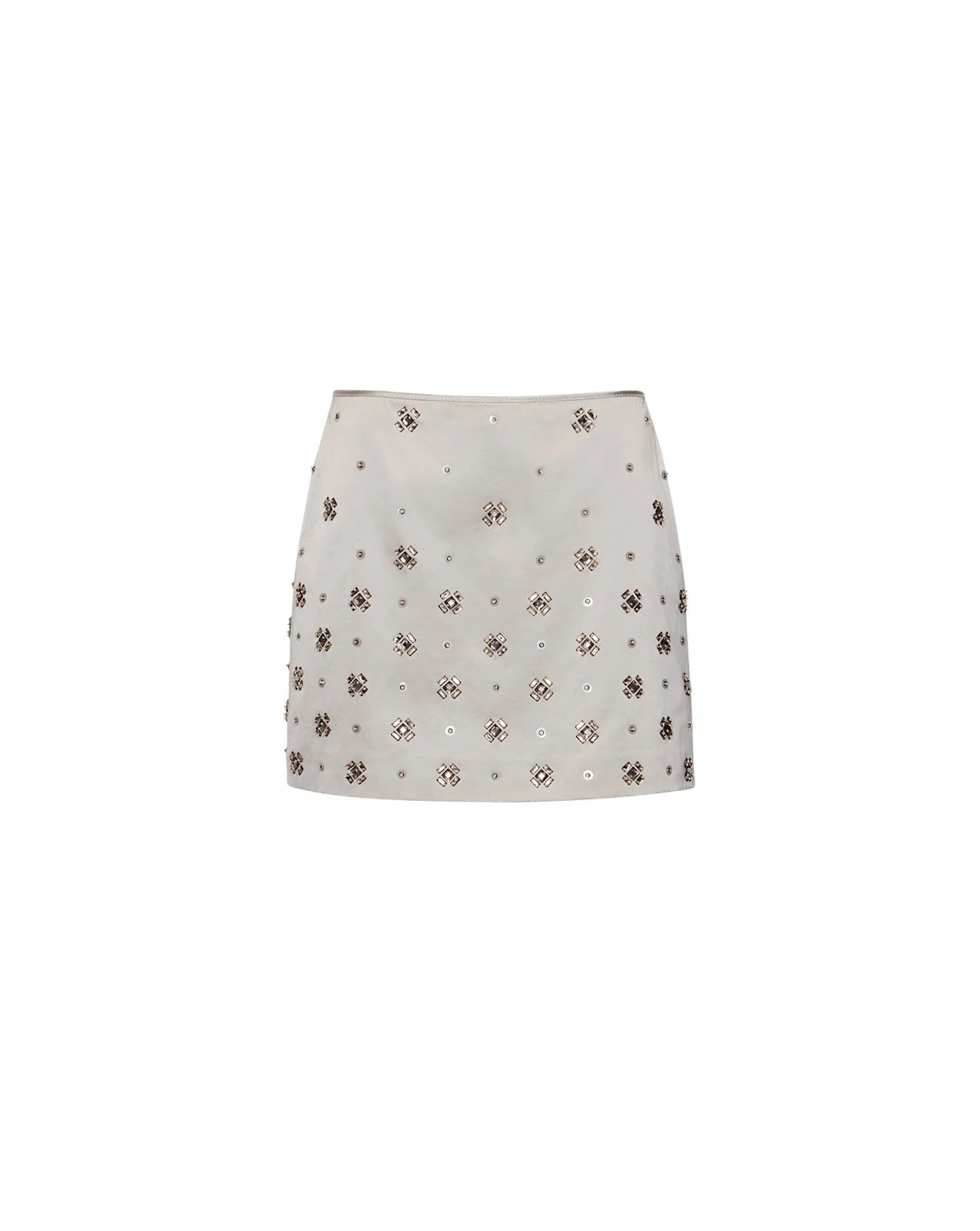 OLENNA HAND-EMBROIDERED MINI SKIRT - 1