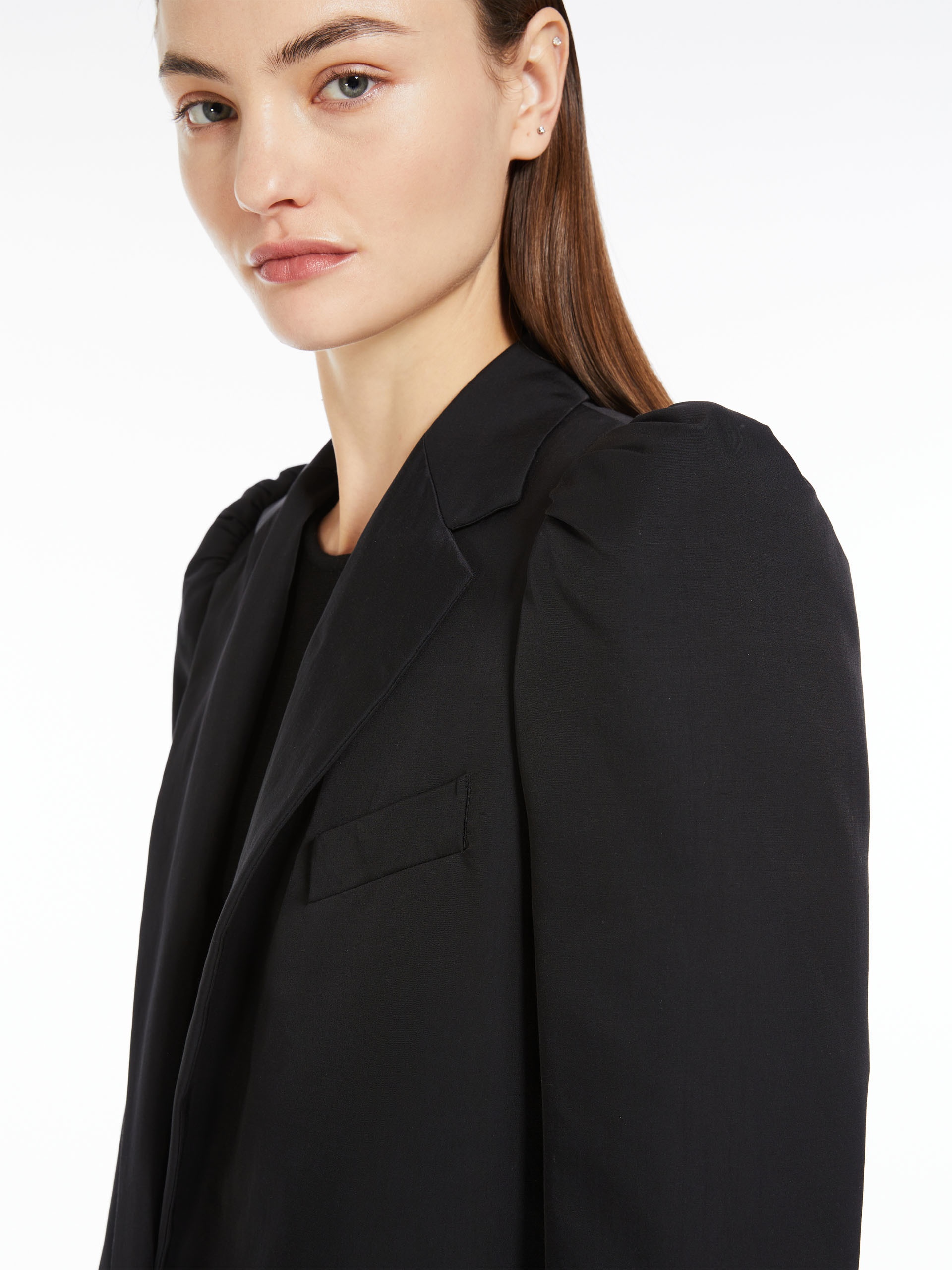 MAXMARA ルヒアナ ヘンシルスカト 2421106031600 004 Max Mara WILLY Straight blazer in mid-sheen satin | REVERSIBLE