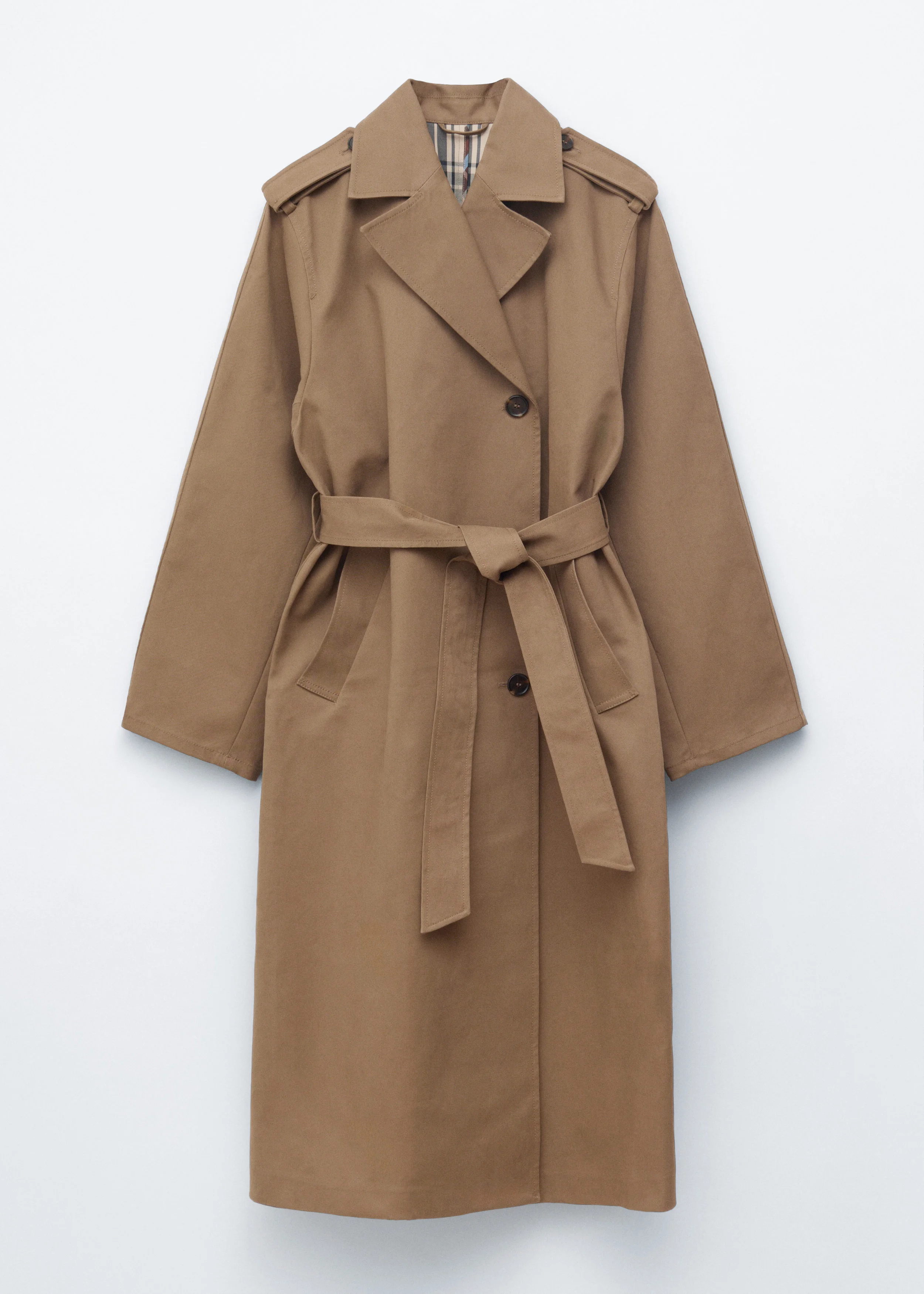 Belted Trench Coat - 1