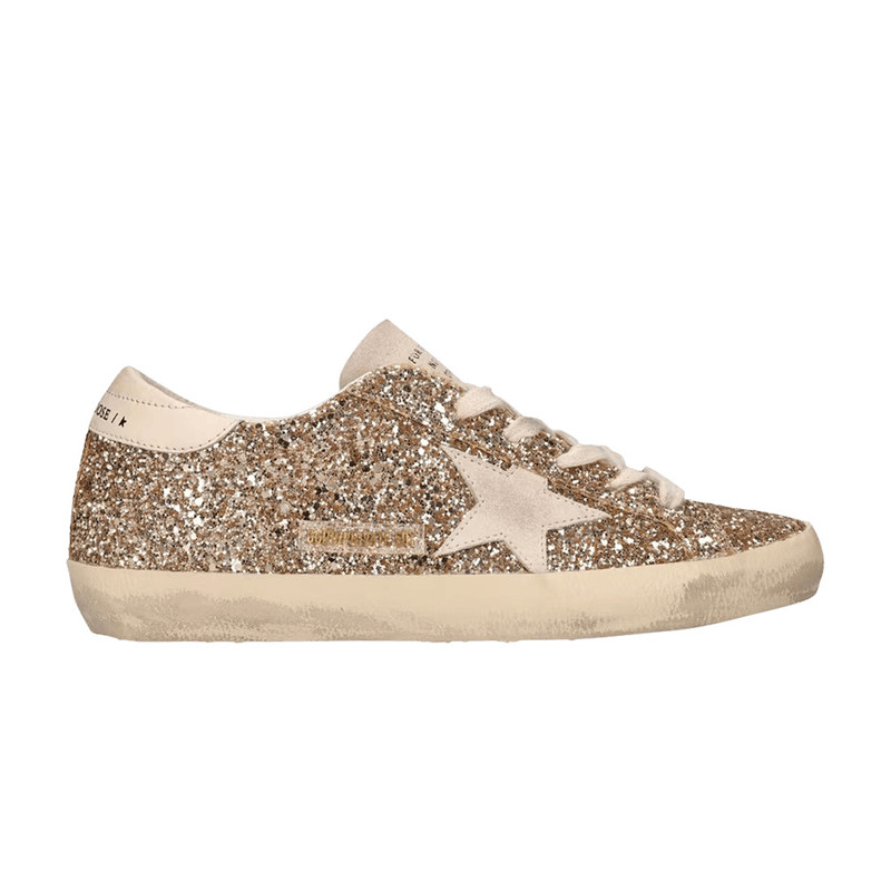 Golden Goose Wmns Superstar 'Gold Seedpearl Glitter' - 1