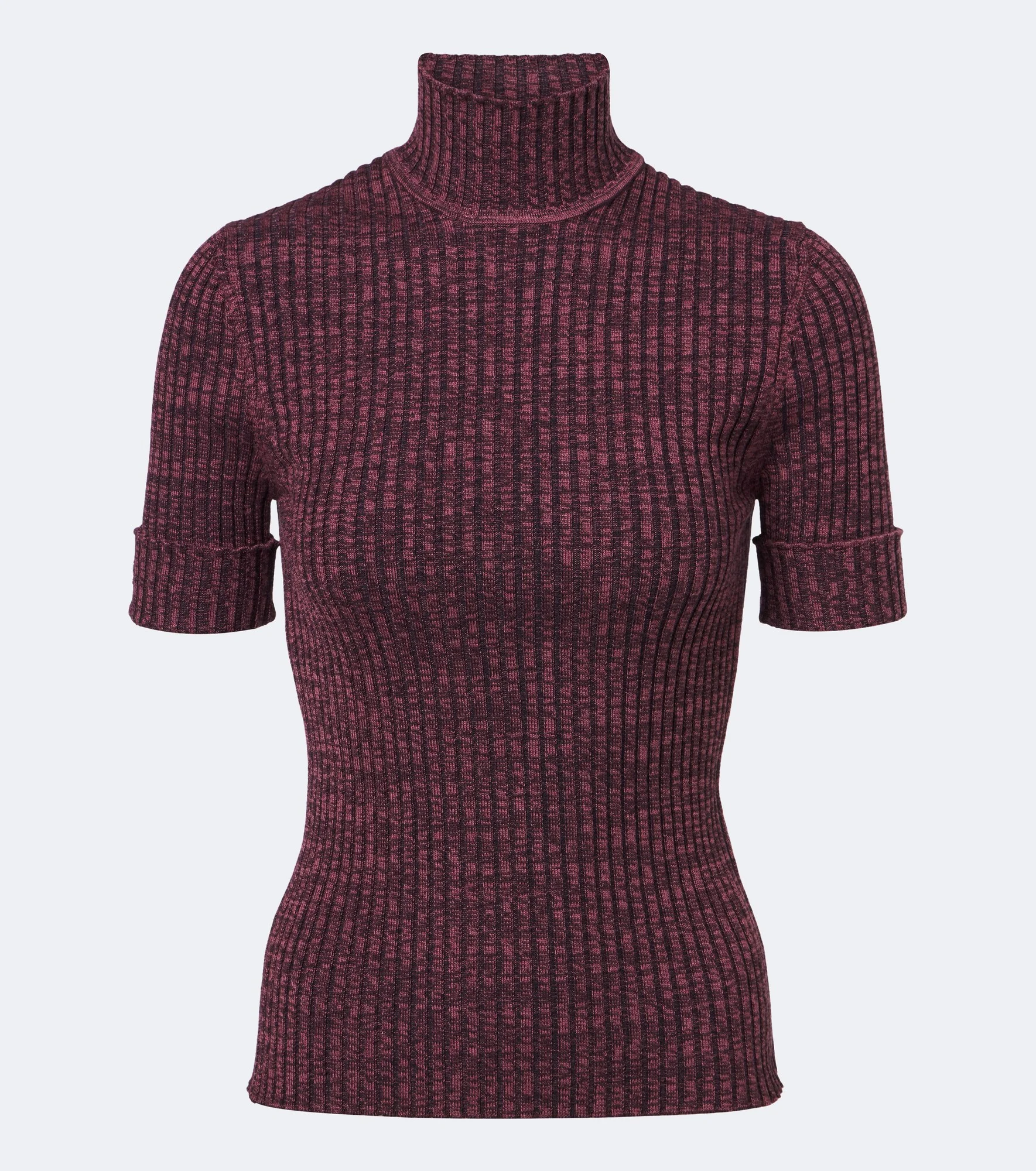 Ribbed-knit wool and silk sweater - 1