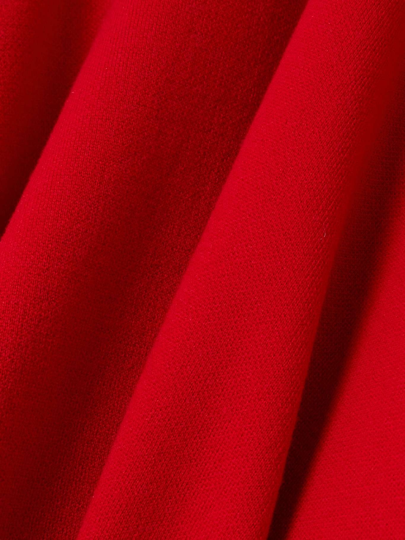 Layered wool mini dress Red - 4